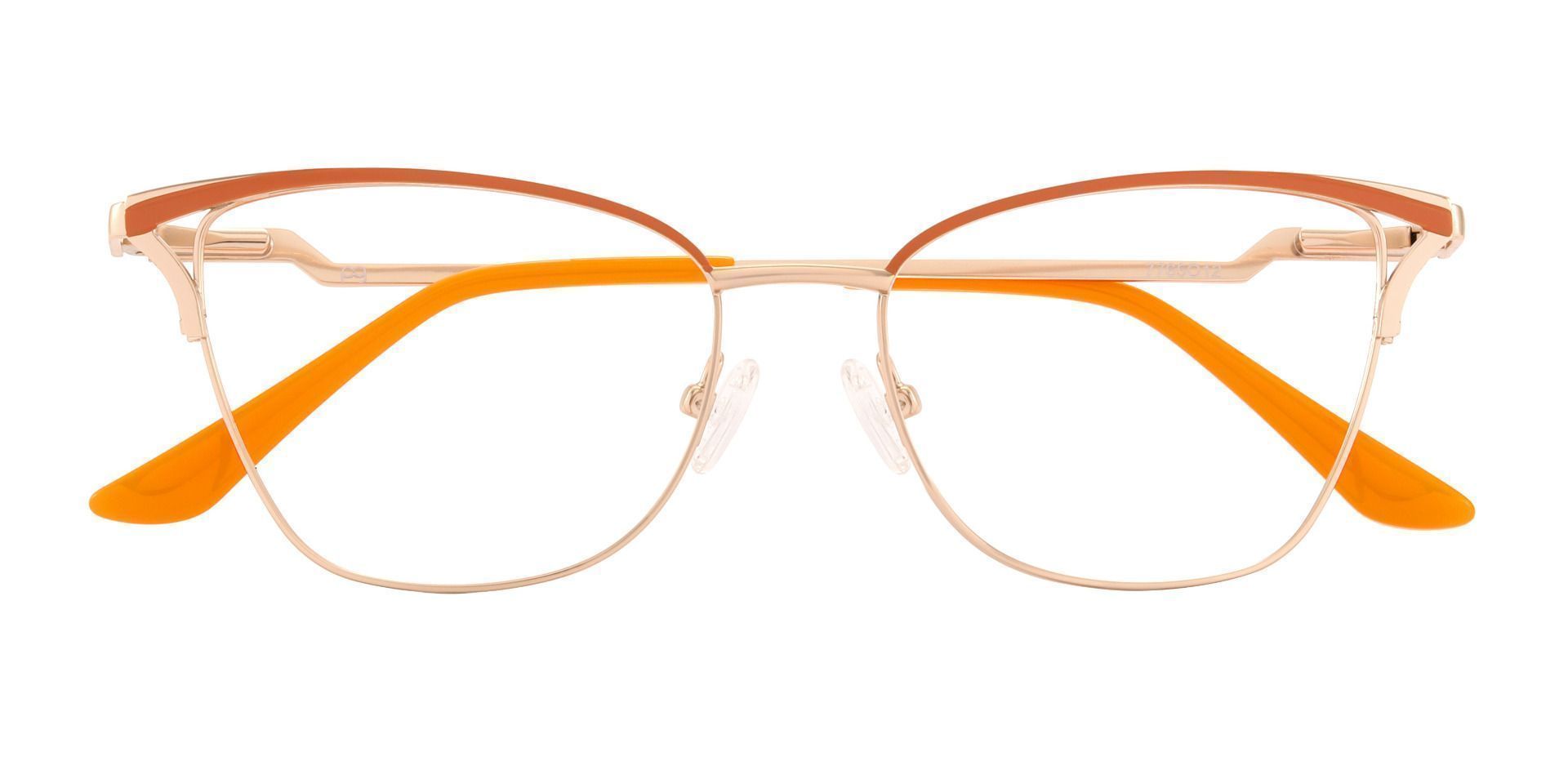 Giada Cat Eye Blue Light Blocking Glasses - Orange, Women's Eyeglasses