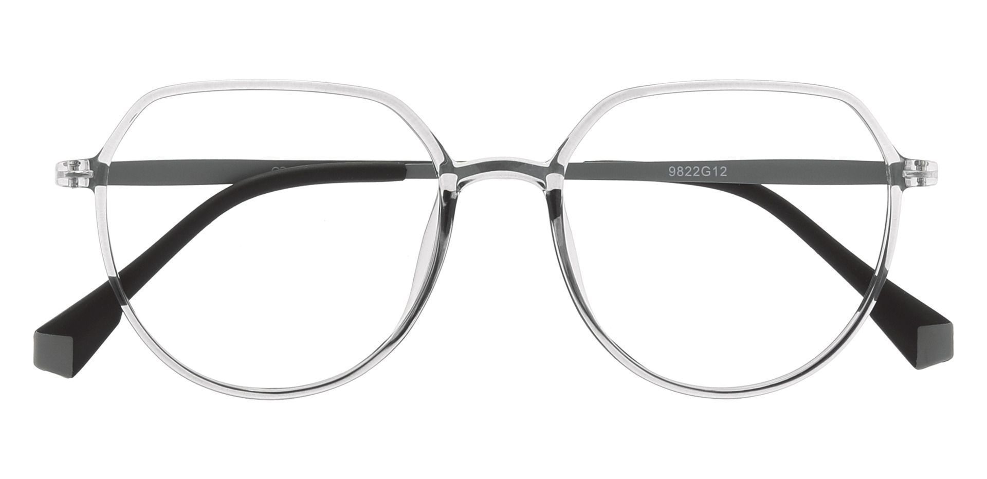 Alexa Geometric Prescription Glasses - Gray