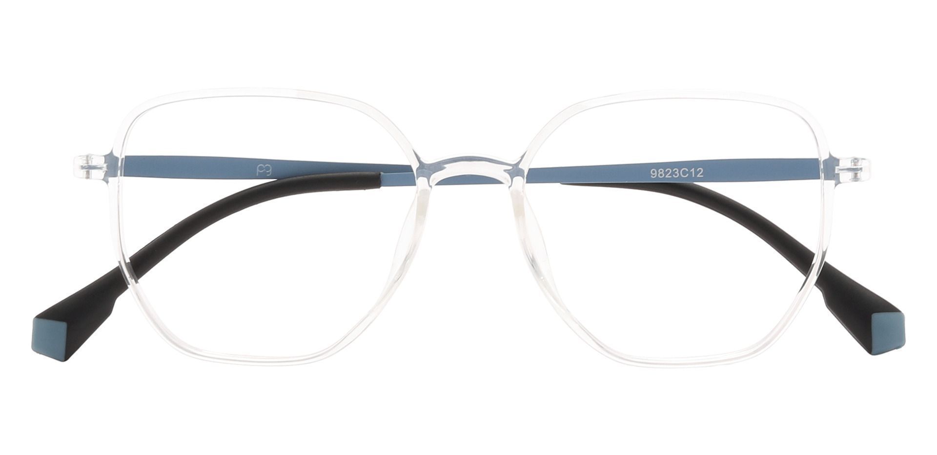 Helios Geometric Prescription Glasses - Clear