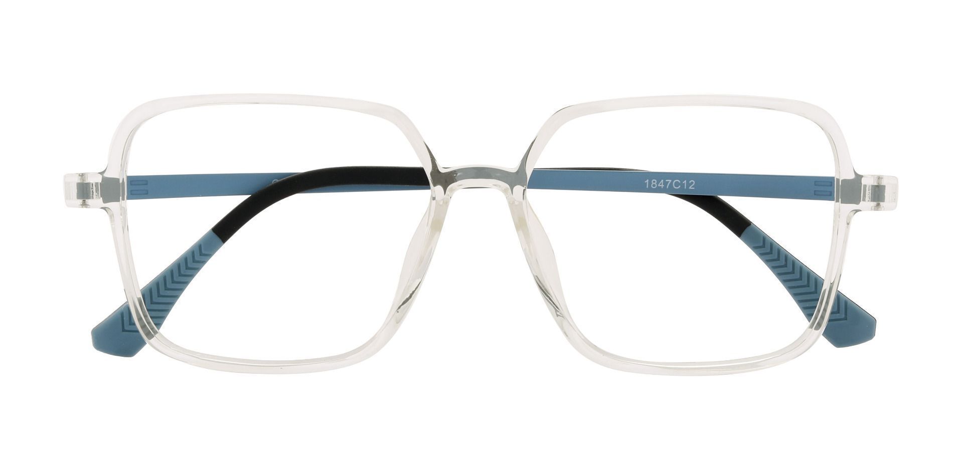 Devlin Square Prescription Glasses - Clear | Men's Eyeglasses | Payne ...