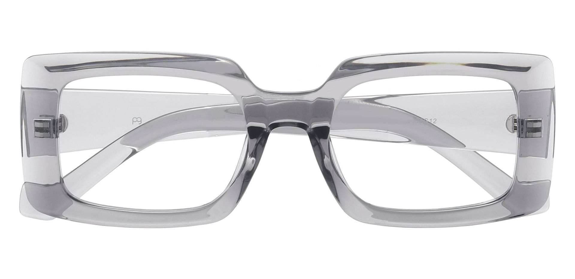 Eunice Rectangle Prescription Glasses - Gray