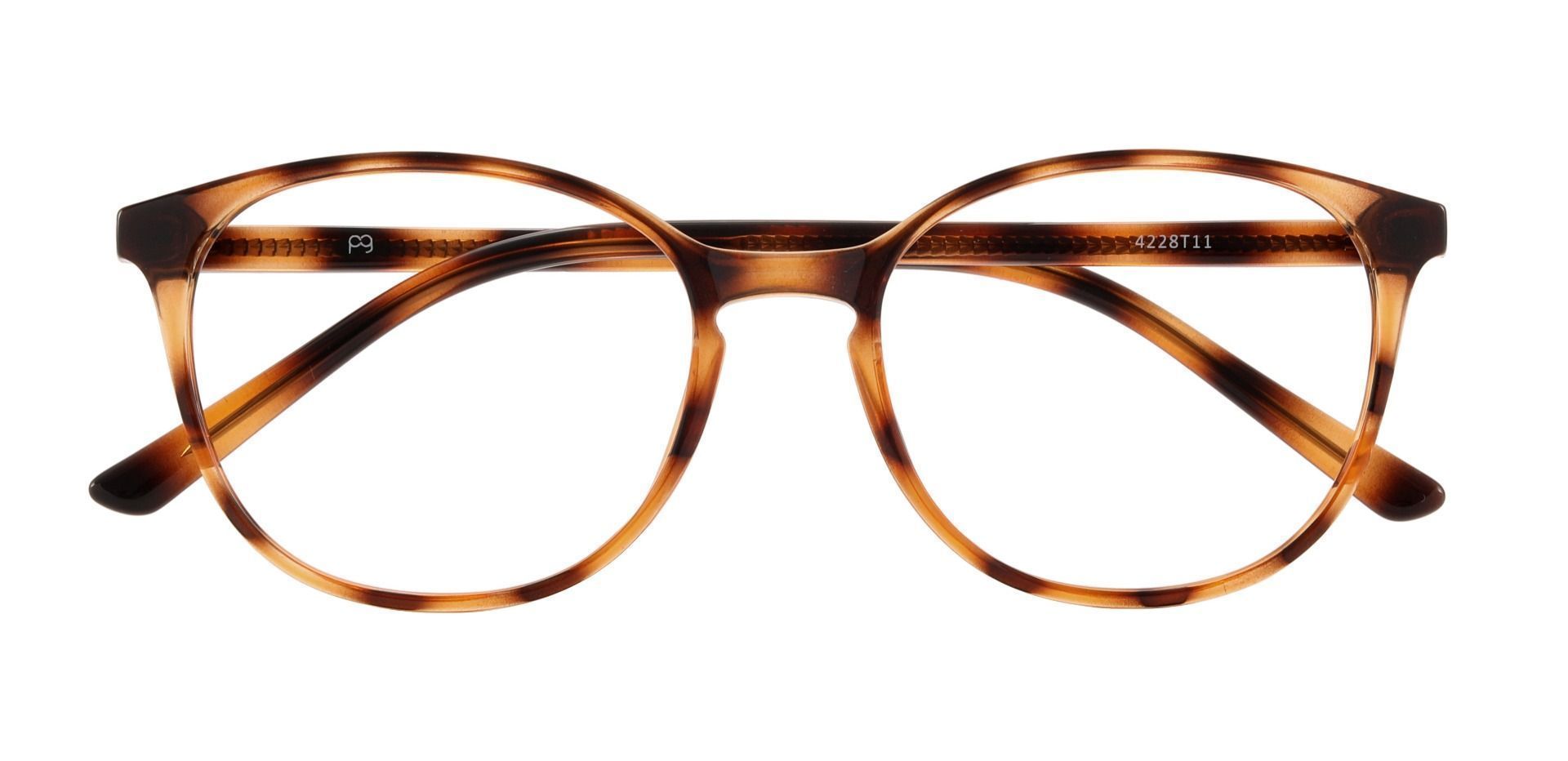 Shanley Oval Non-Rx Glasses - Tortoise
