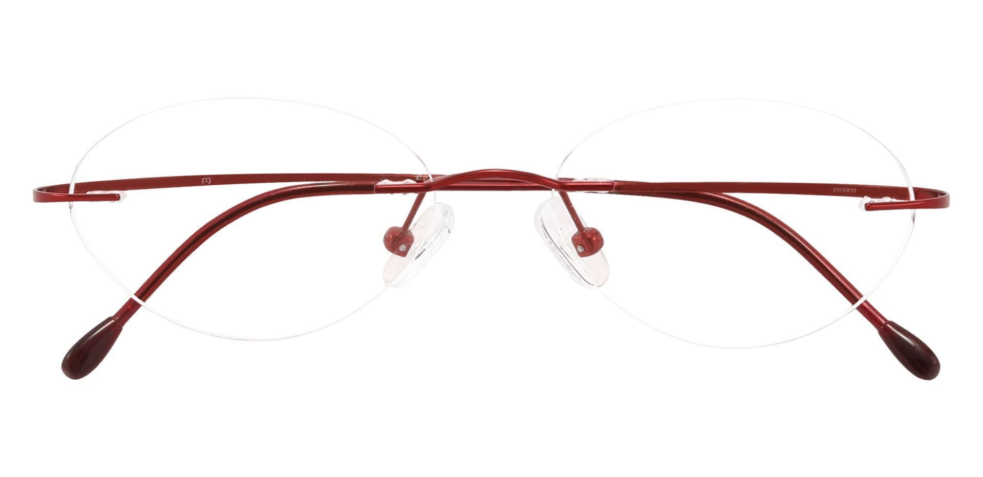 Concordia Rimless Prescription Glasses - Red
