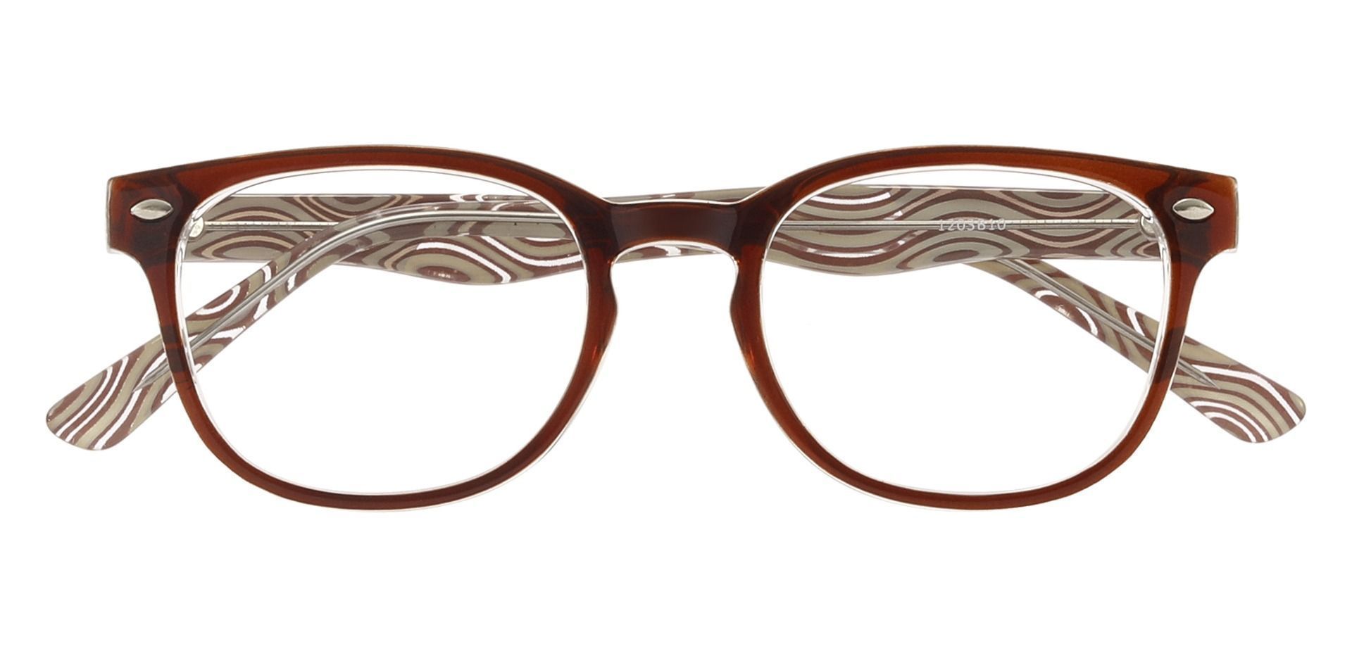 Swirl Classic Square Prescription Glasses - Brown