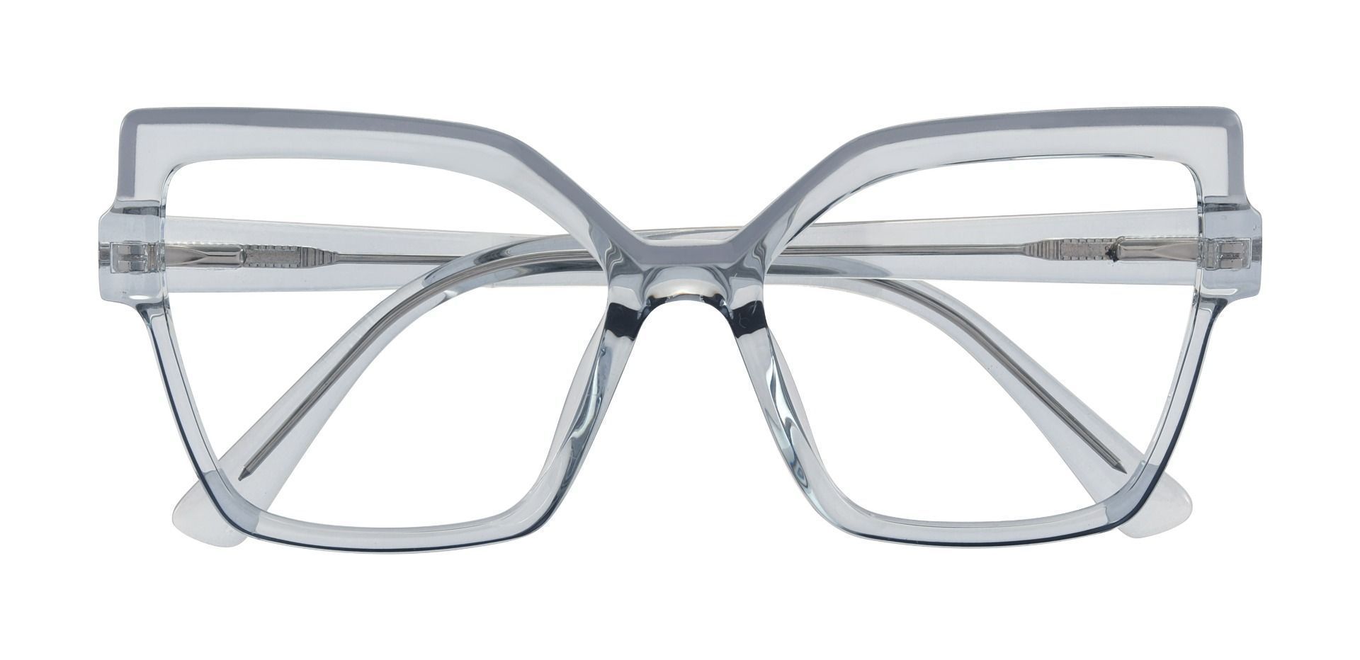 Iris Geometric Prescription Glasses - Blue