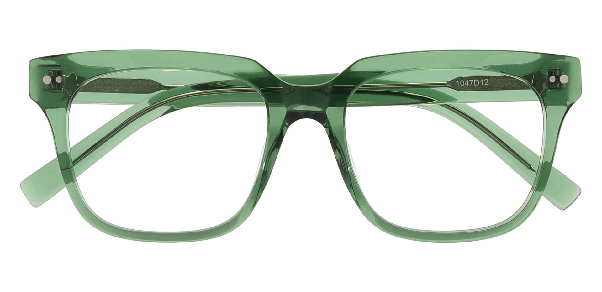 Marcel Square Prescription Glasses - Green