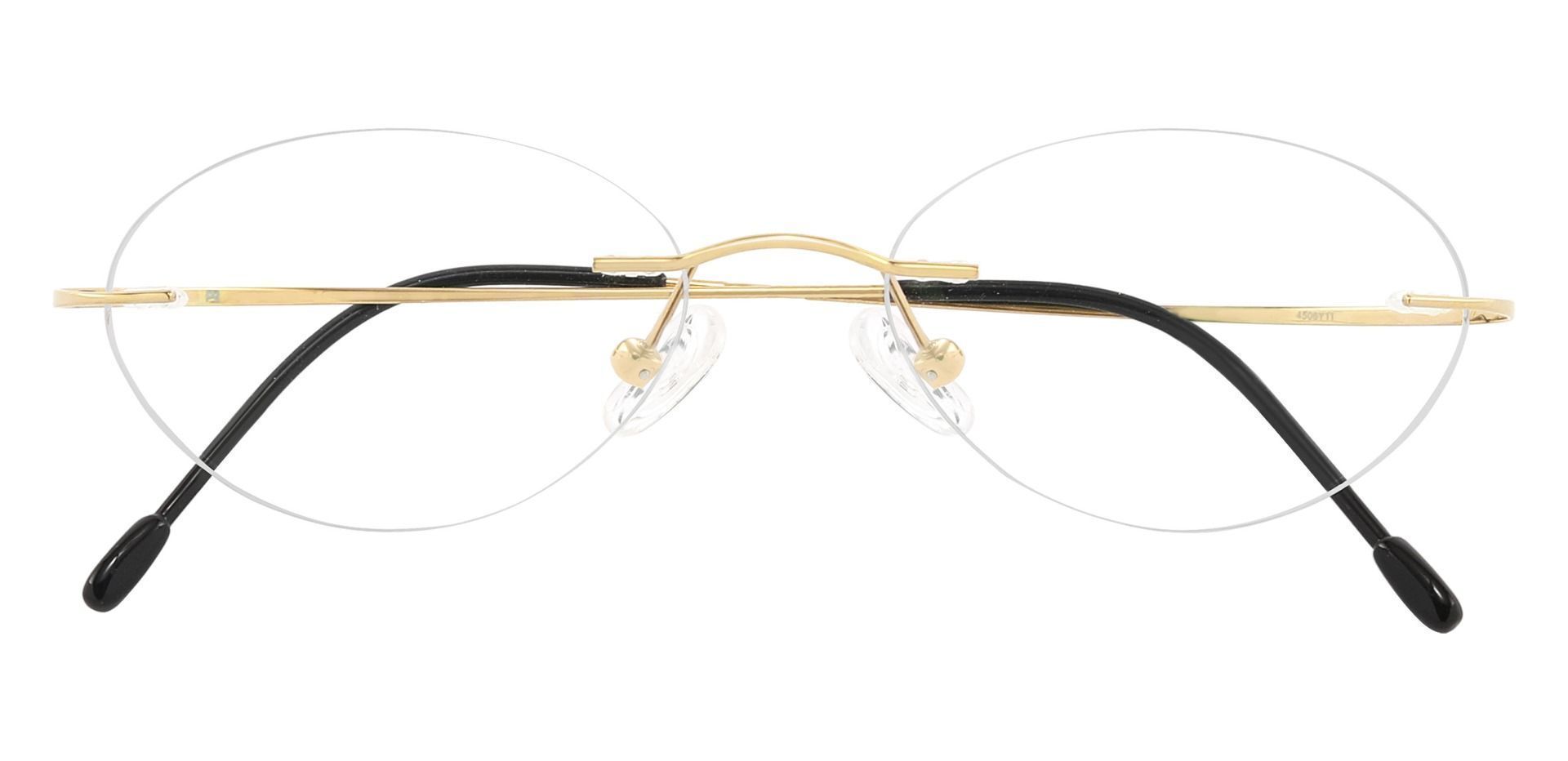 Concordia Rimless Prescription Glasses - Gold