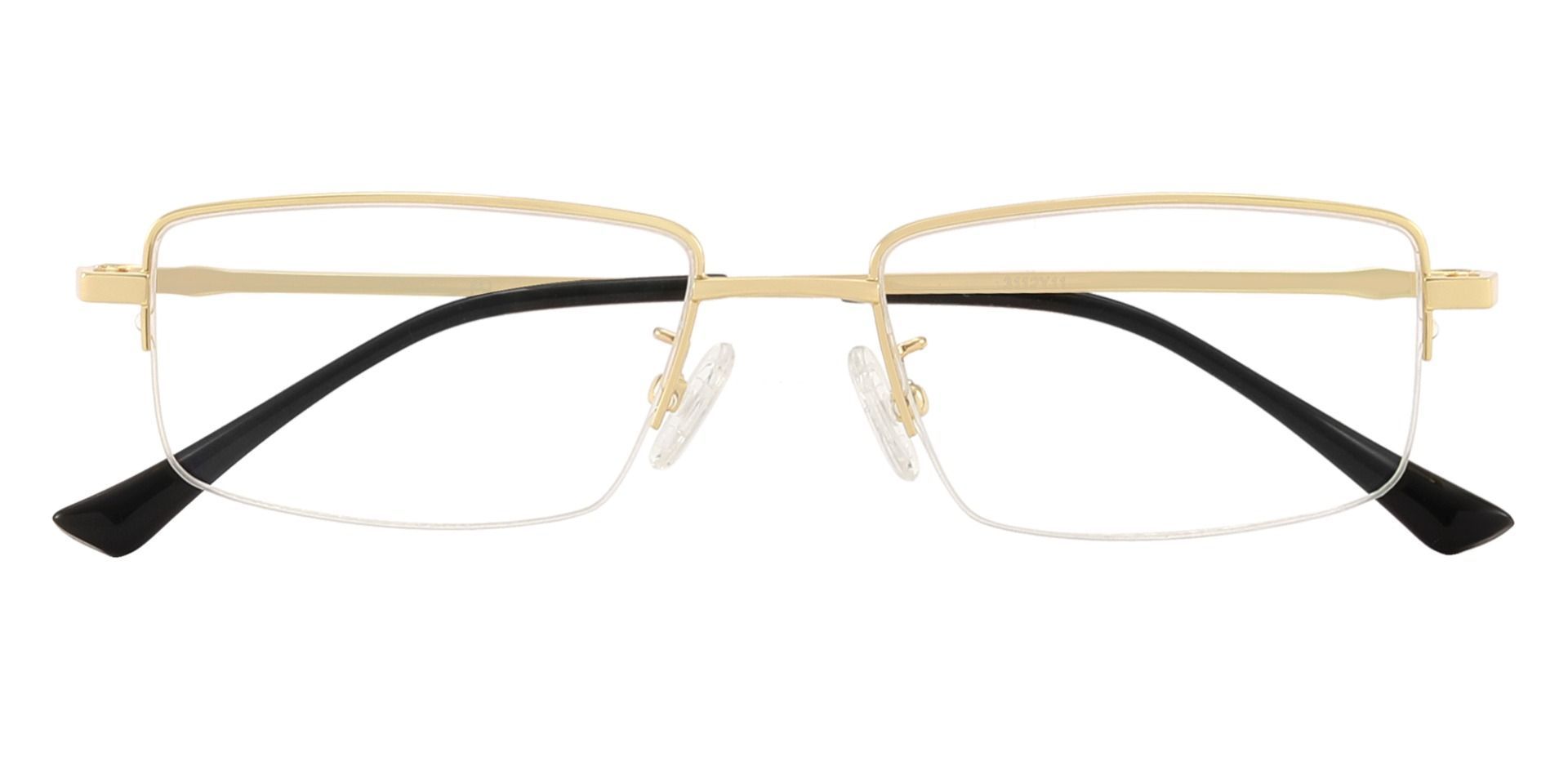 Waldo Rectangle Non-Rx Glasses - Gold
