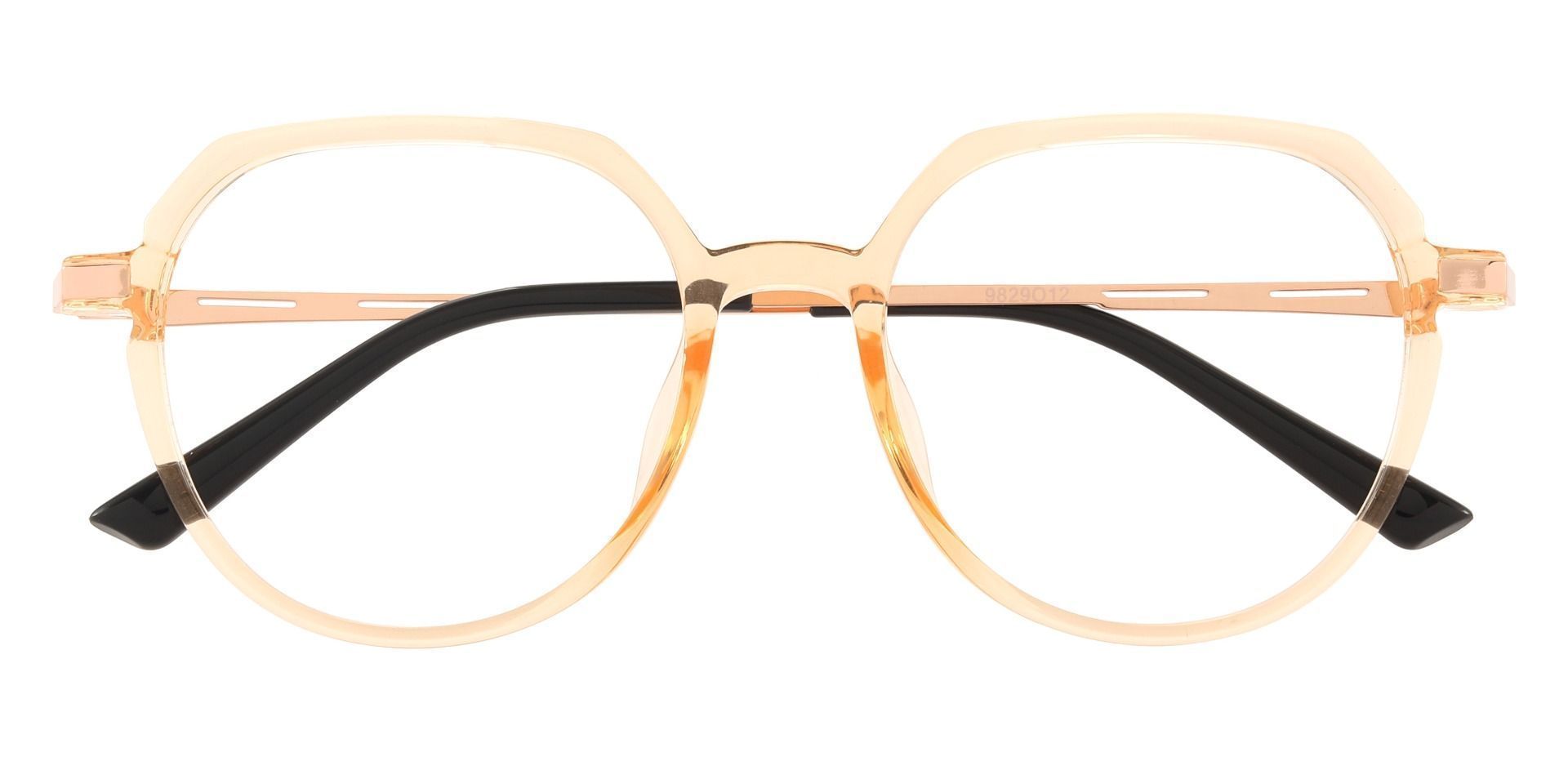 Maleeta Geometric Prescription Glasses - Orange