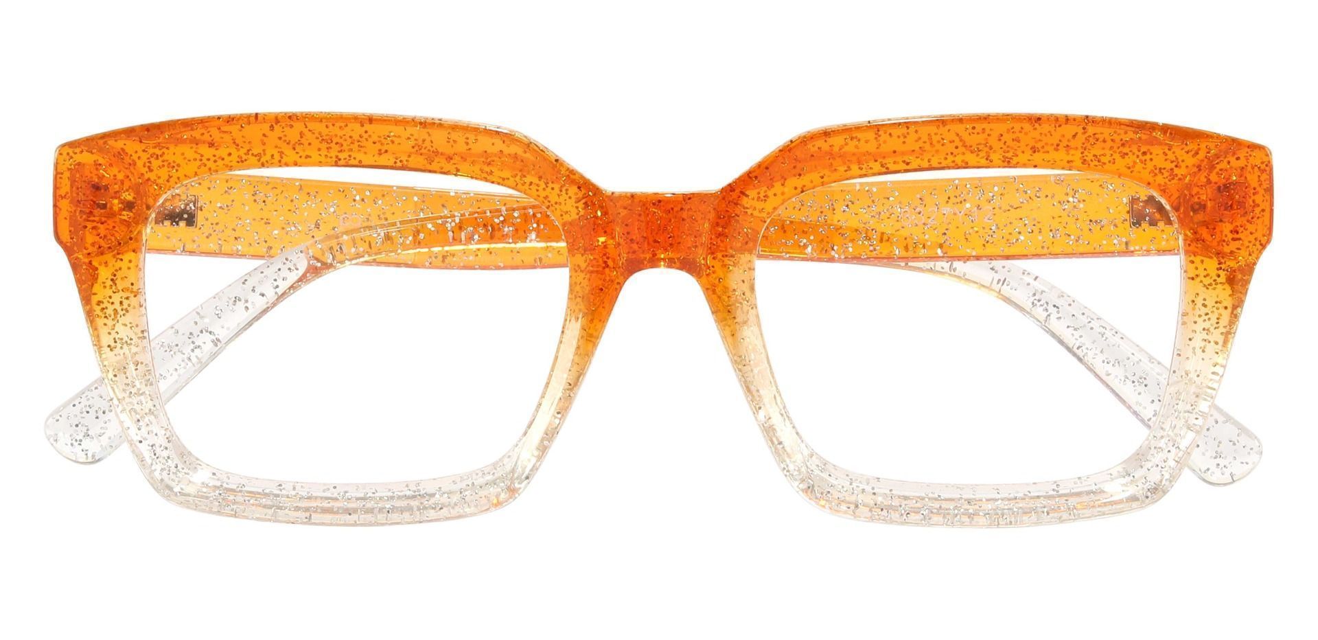 Lora Rectangle Prescription Glasses - Orange