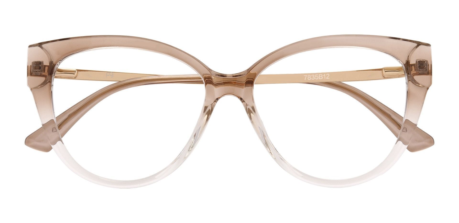 Kaycee Cat Eye Prescription Glasses - Brown