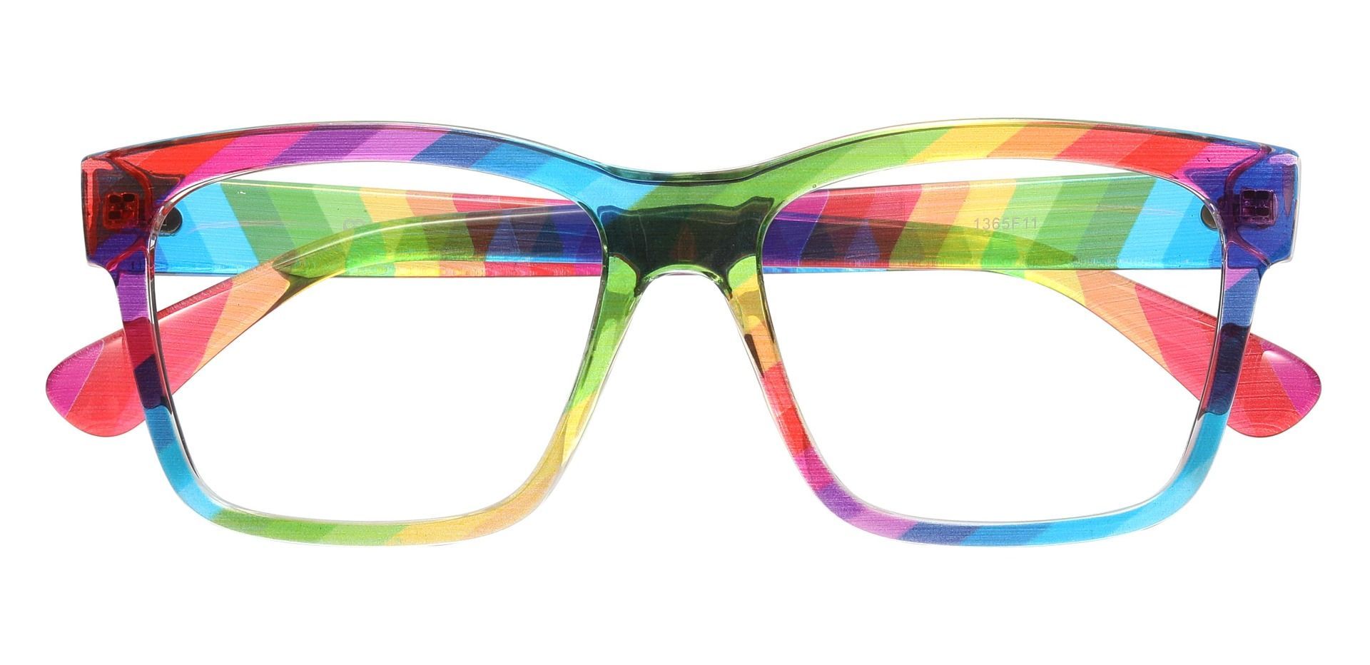 Rainbow Cat Eye Multicolor Full-Frame TR90 Eyeglasses