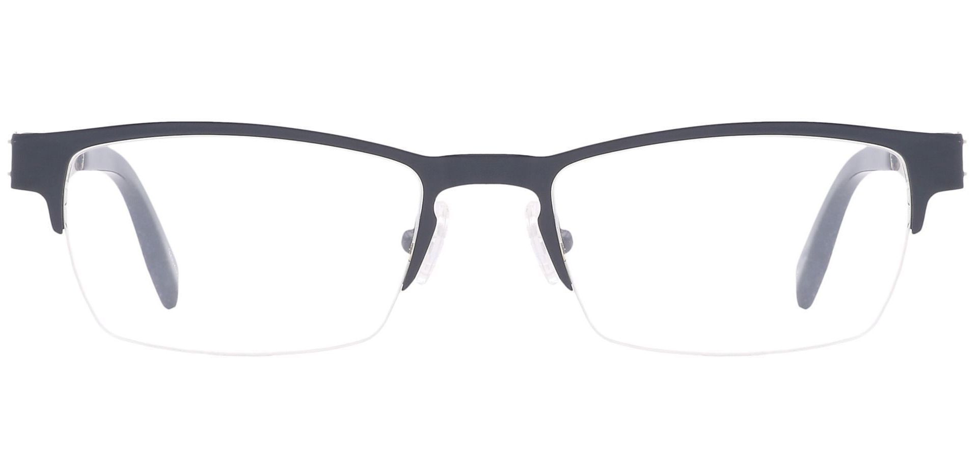 Stefani Rectangle Non-Rx Glasses - Black