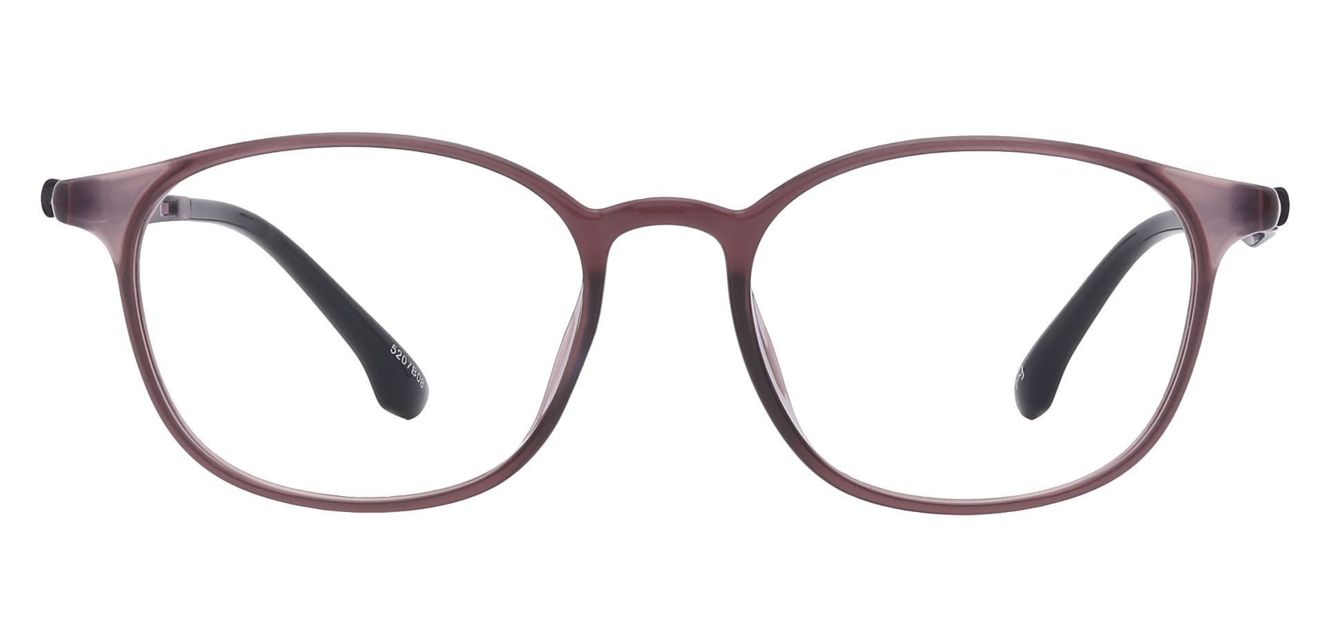Shannon Oval Non-Rx Glasses - Brown