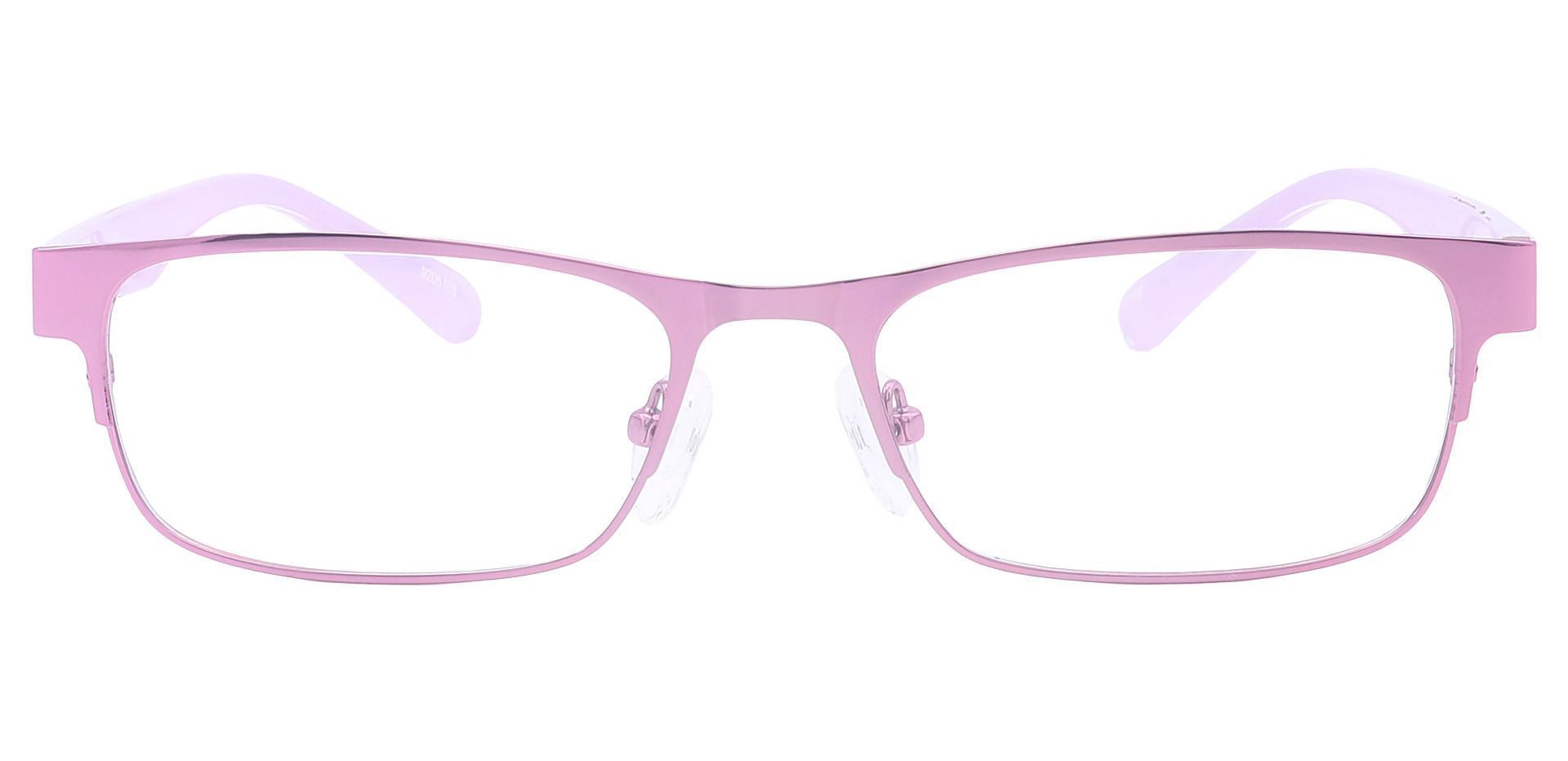 Maya Rectangle Blue Light Blocking Glasses - Pink