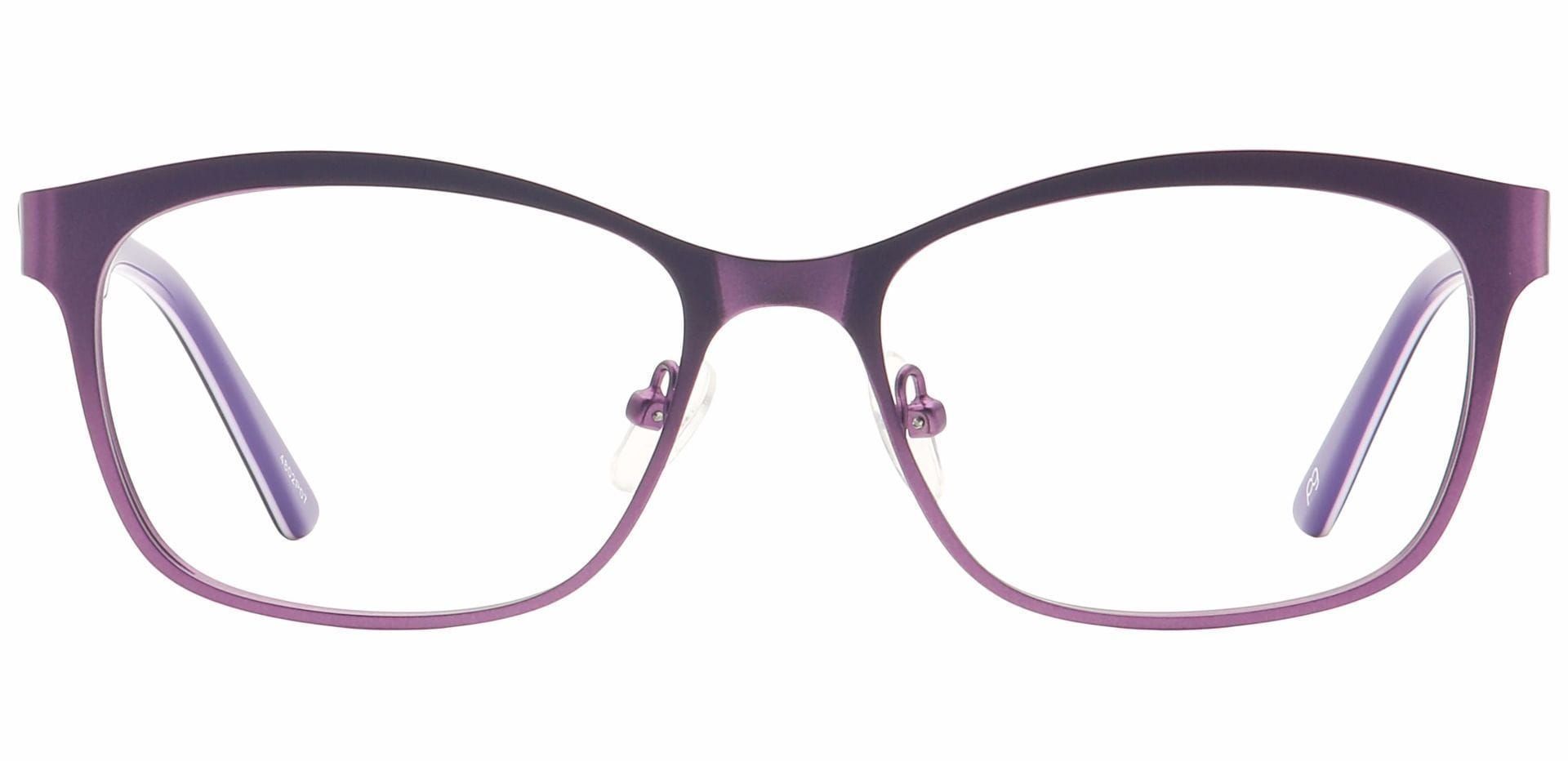 Lass Oval Eyeglasses Frame - Purple