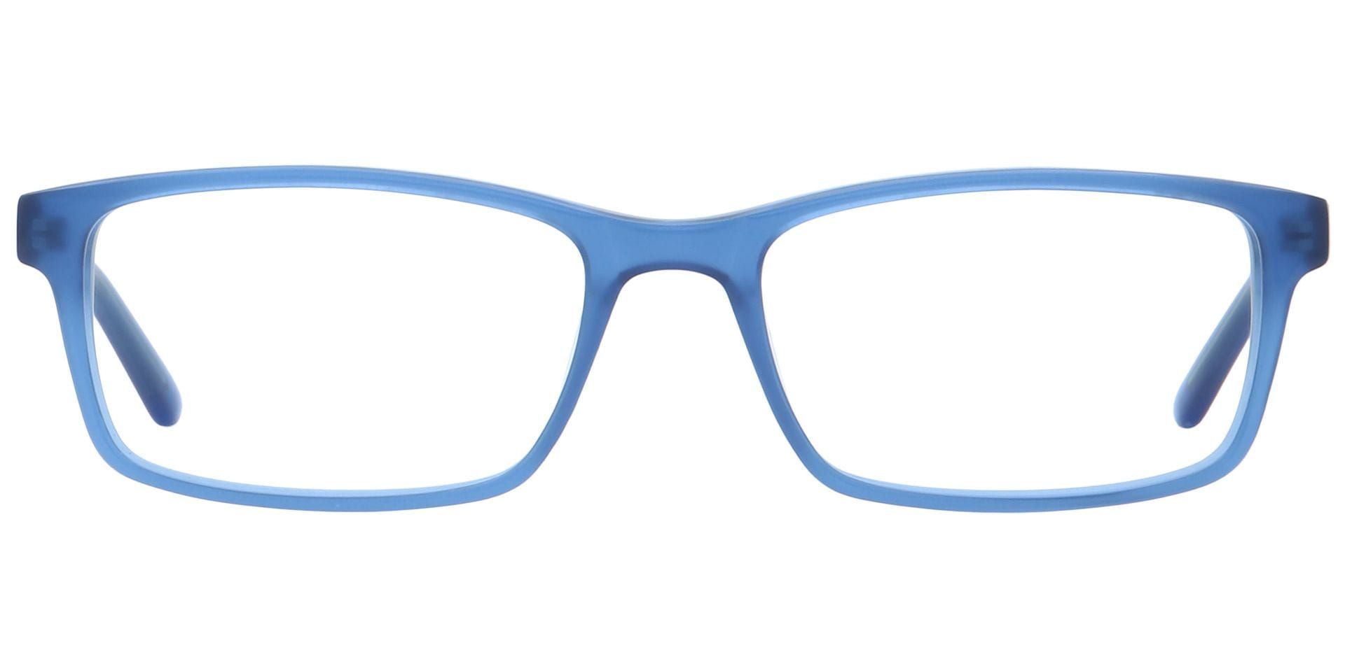 Suave Rectangle Blue Light Blocking Glasses - Blue