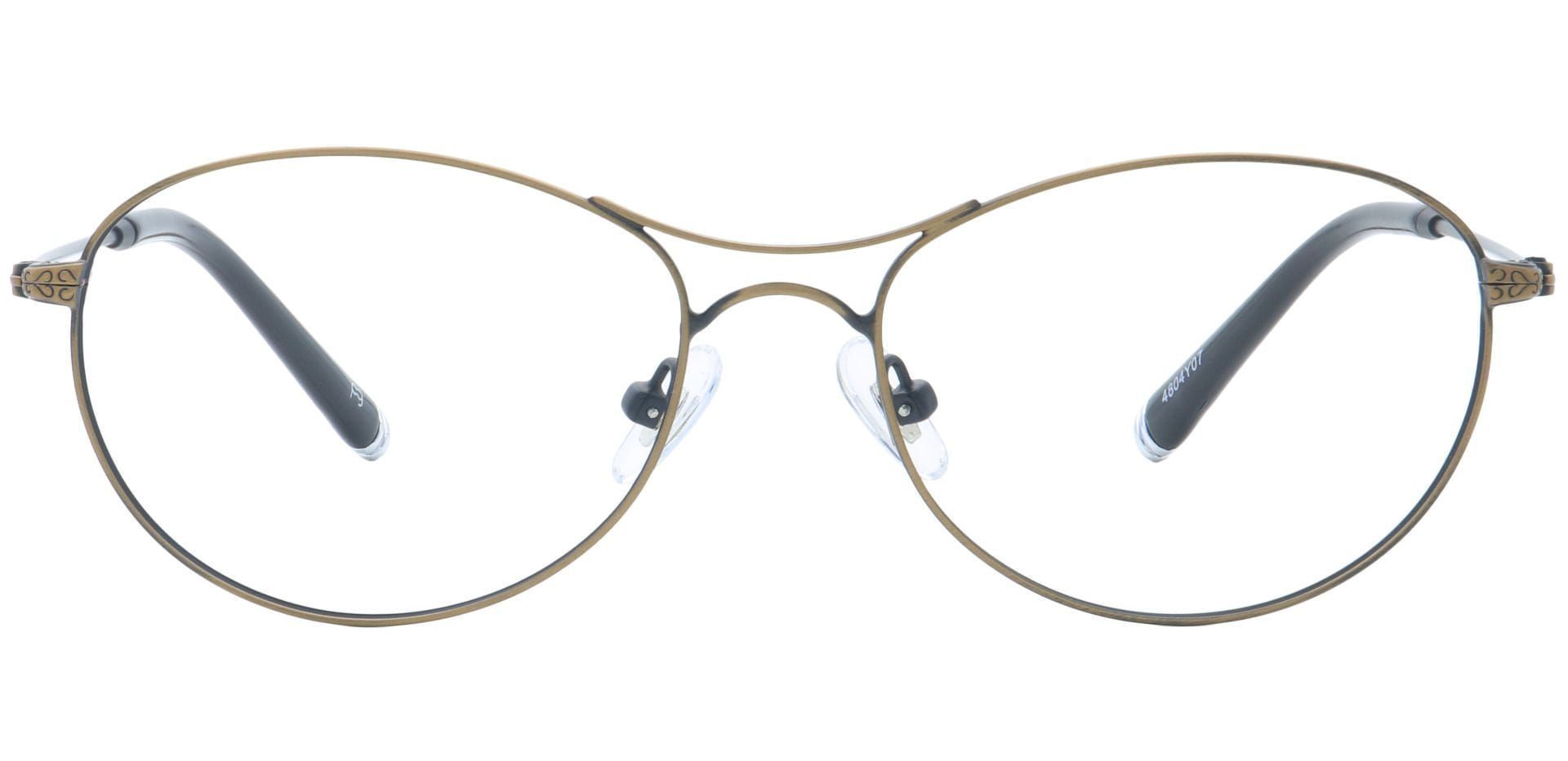 Zadie Aviator Eyeglasses Frame - Antique Gold     