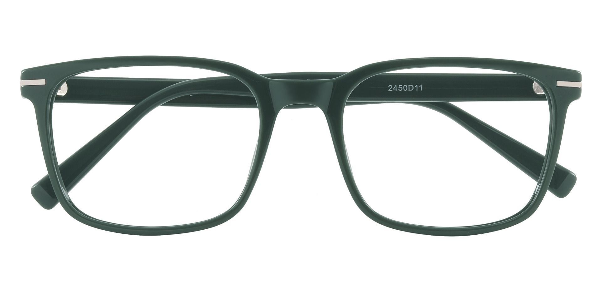 Rutherford Rectangle Prescription Glasses - Green