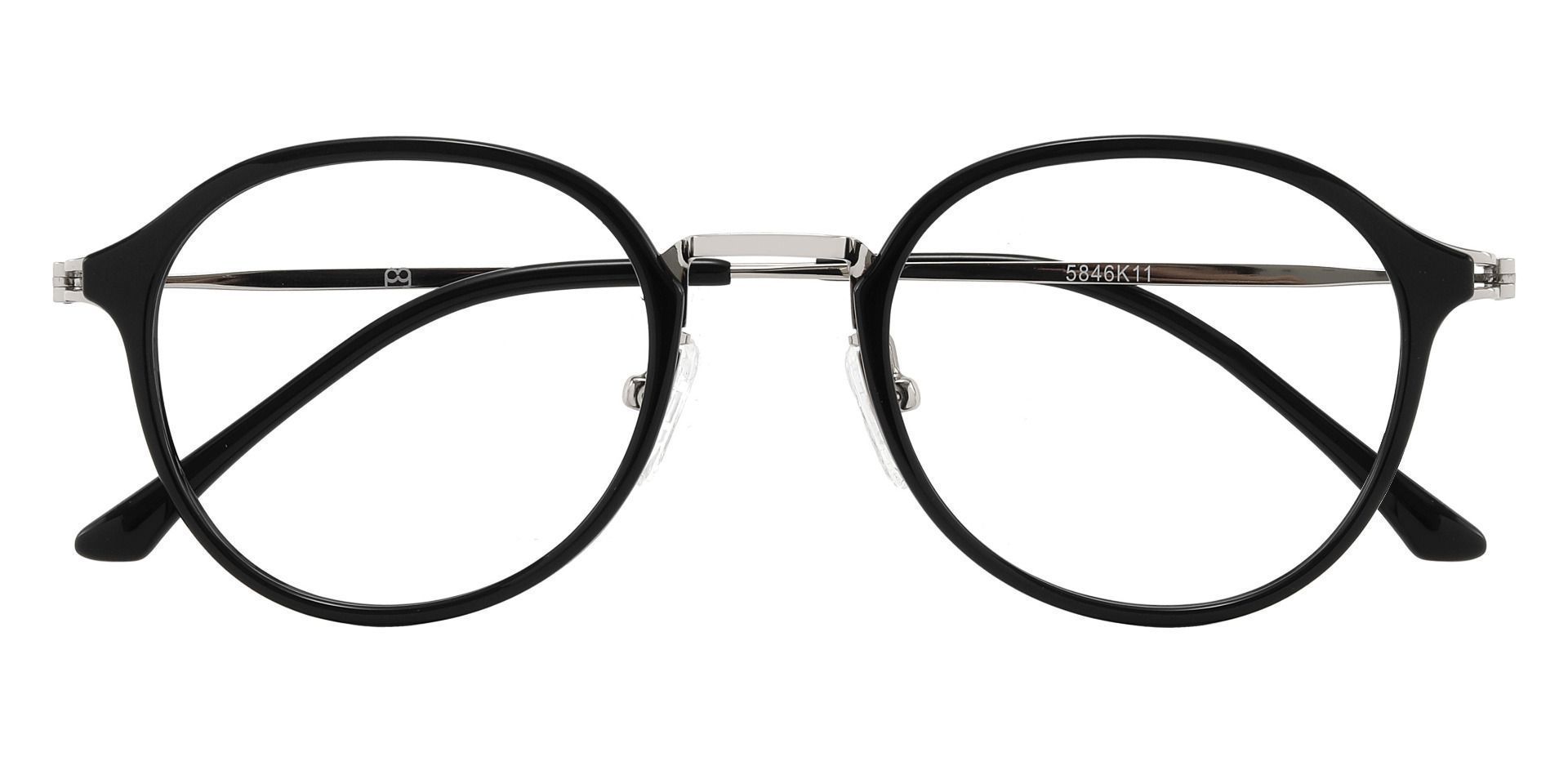 Billings Round Non-Rx Glasses - Black