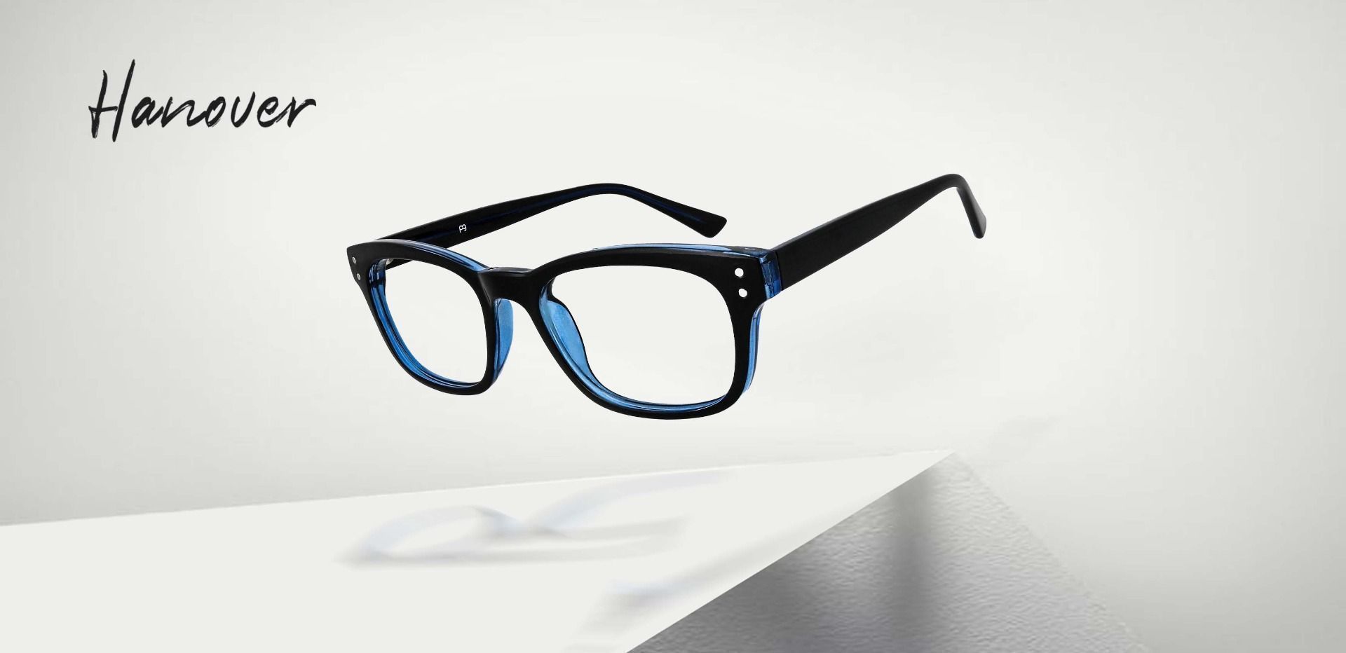 Hanover Rectangle Prescription Glasses - Blue