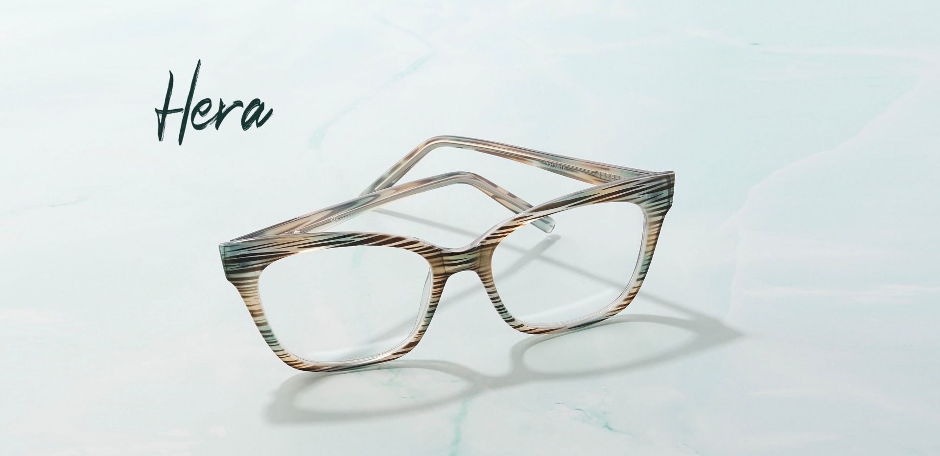 Hera Cat Eye Lined Bifocal Glasses - Striped
