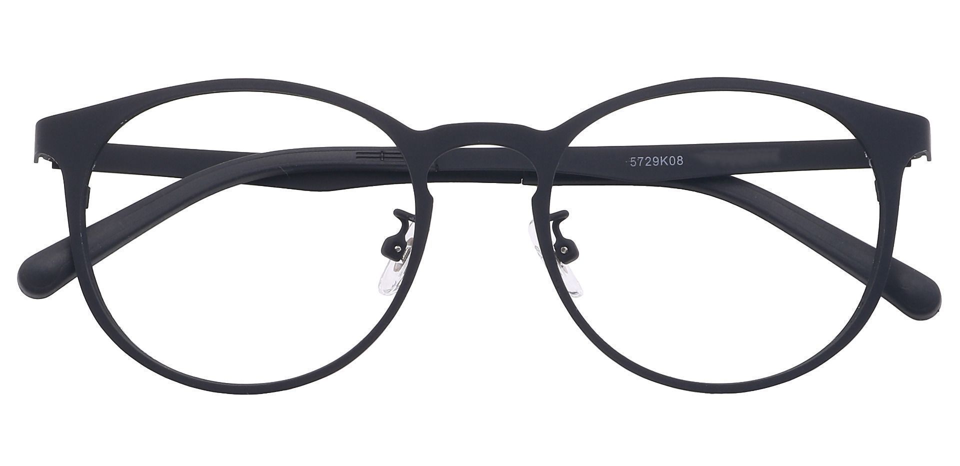 Wallace Oval Non-Rx Glasses - Black