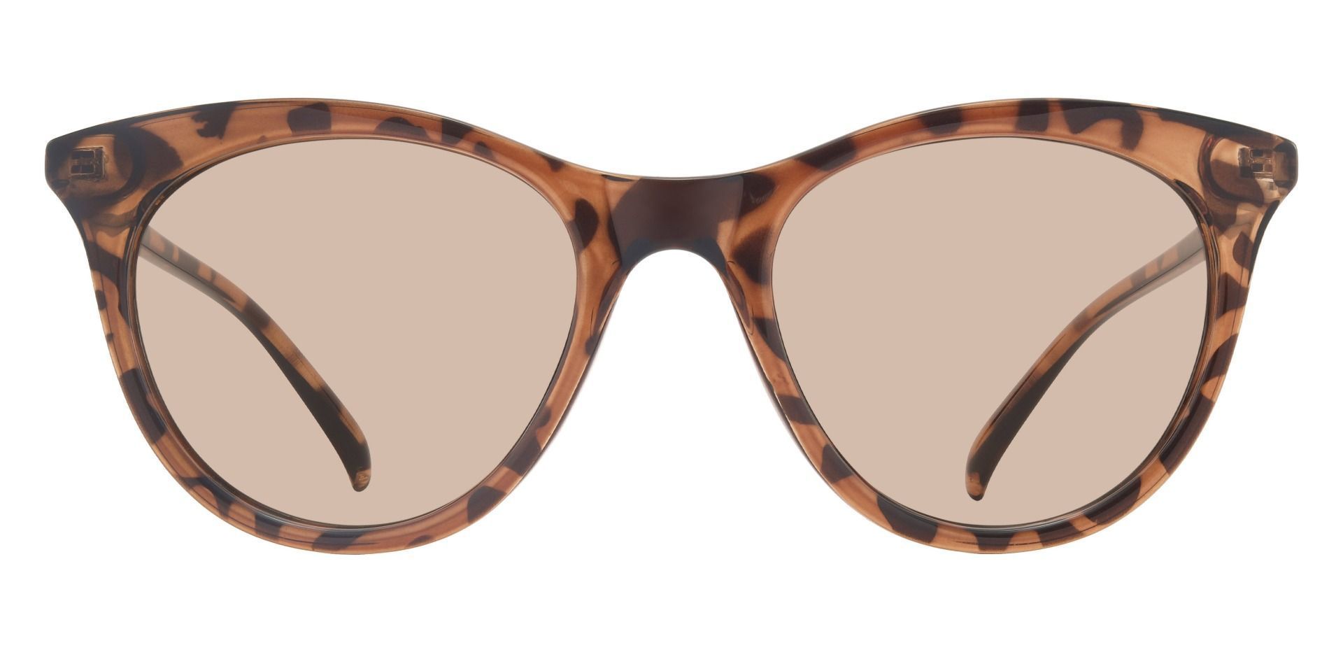 Brown Oval cat-eye tortoiseshell-acetate sunglasses