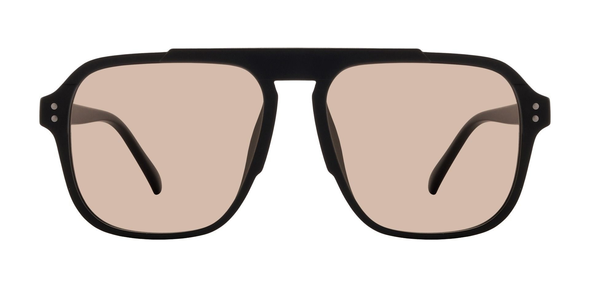 Ultra Black with Black Lenses Adult Pilot Style Sunglasses Men