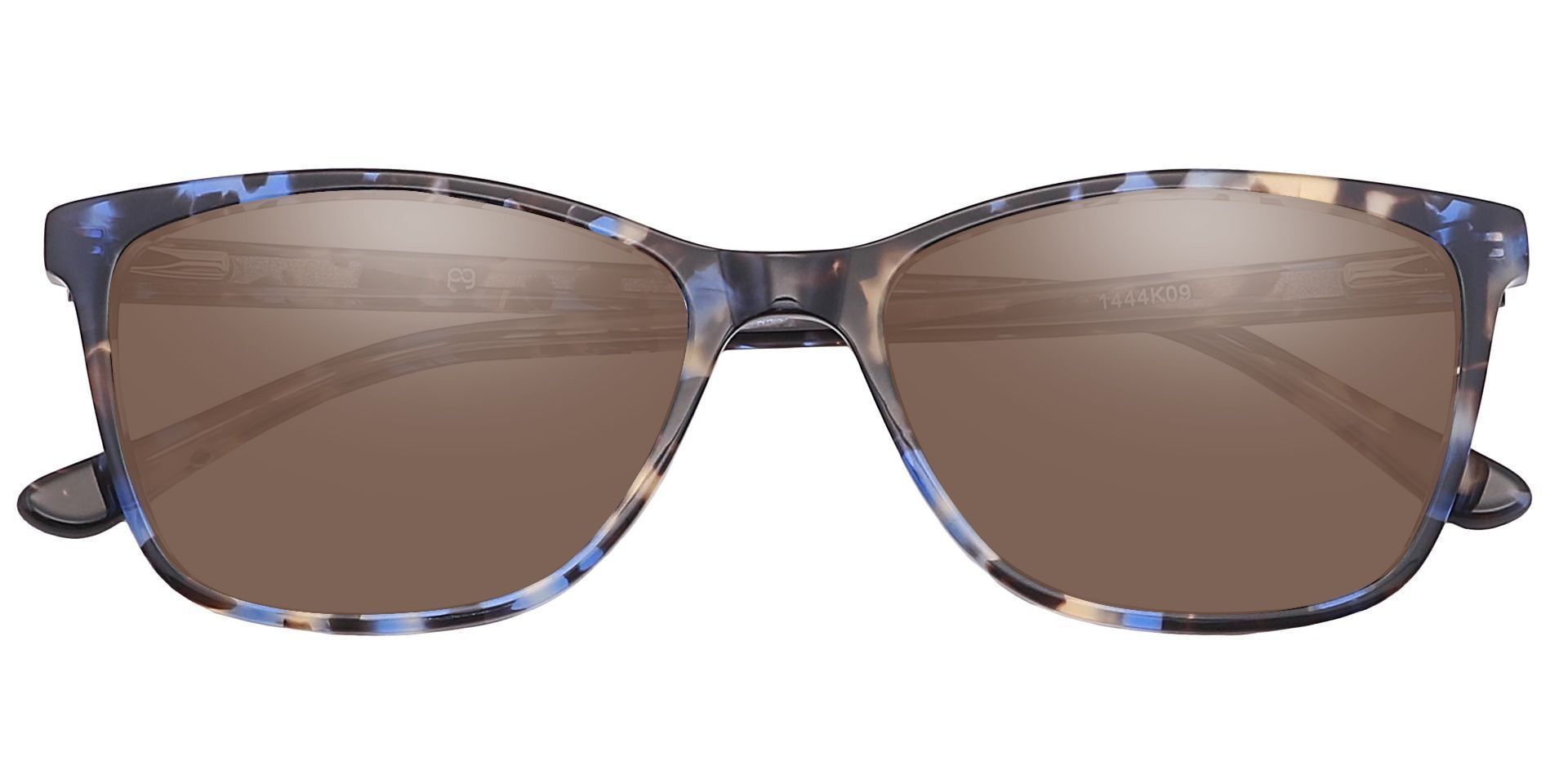 Antonia Square Progressive Sunglasses - Multi Color Frame With Brown Lenses