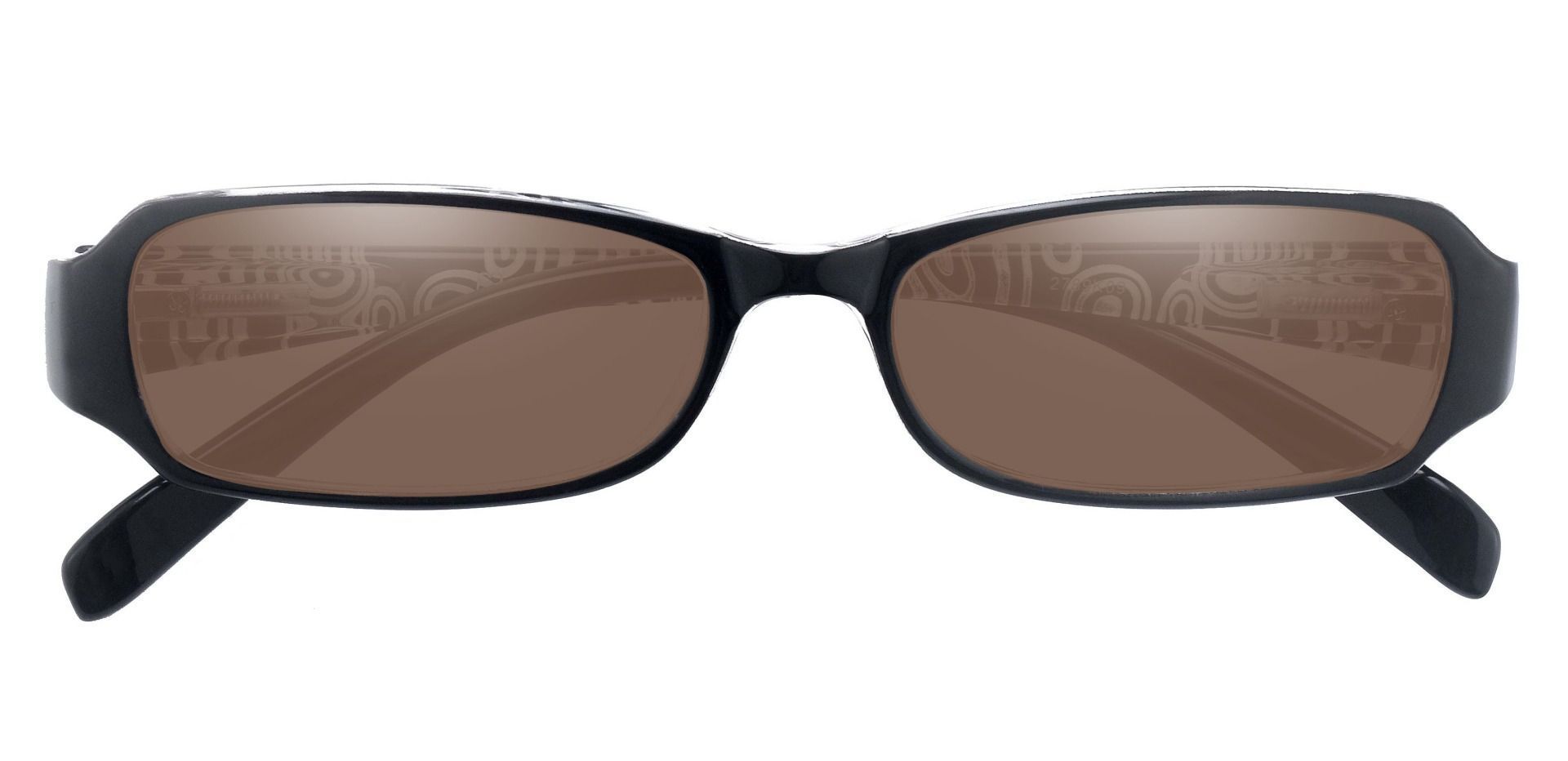 Hobart Rectangle NonRx Sunglasses Blue Frame With Gray Lenses