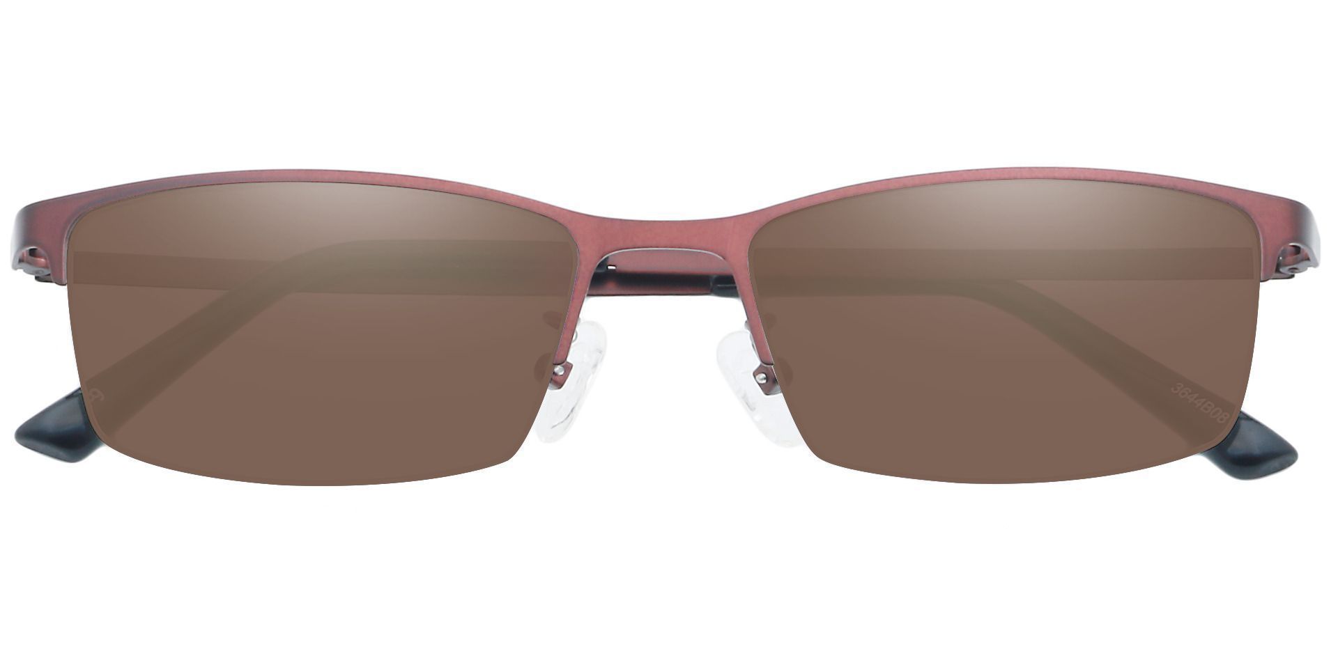 Parsley Rectangle Non-Rx Sunglasses -  Brown Frame With Brown Lenses