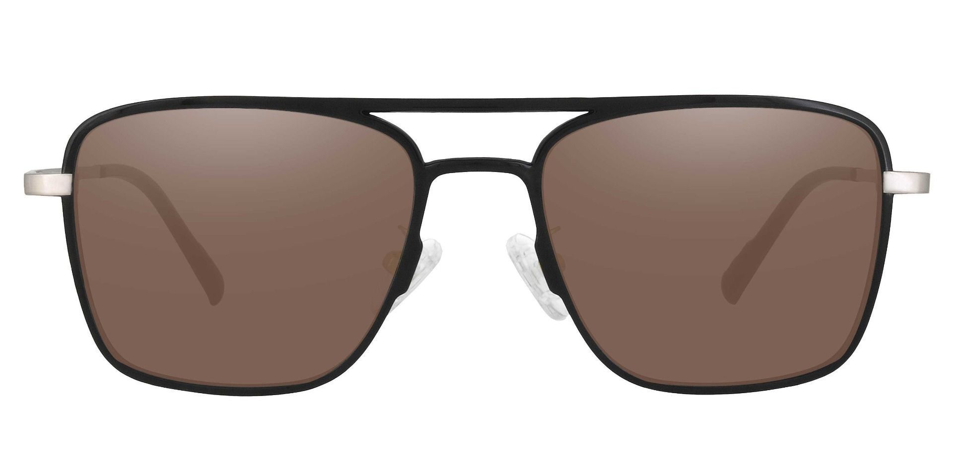 Largo Aviator Prescription Sunglasses Brown Frame With Gray Lenses