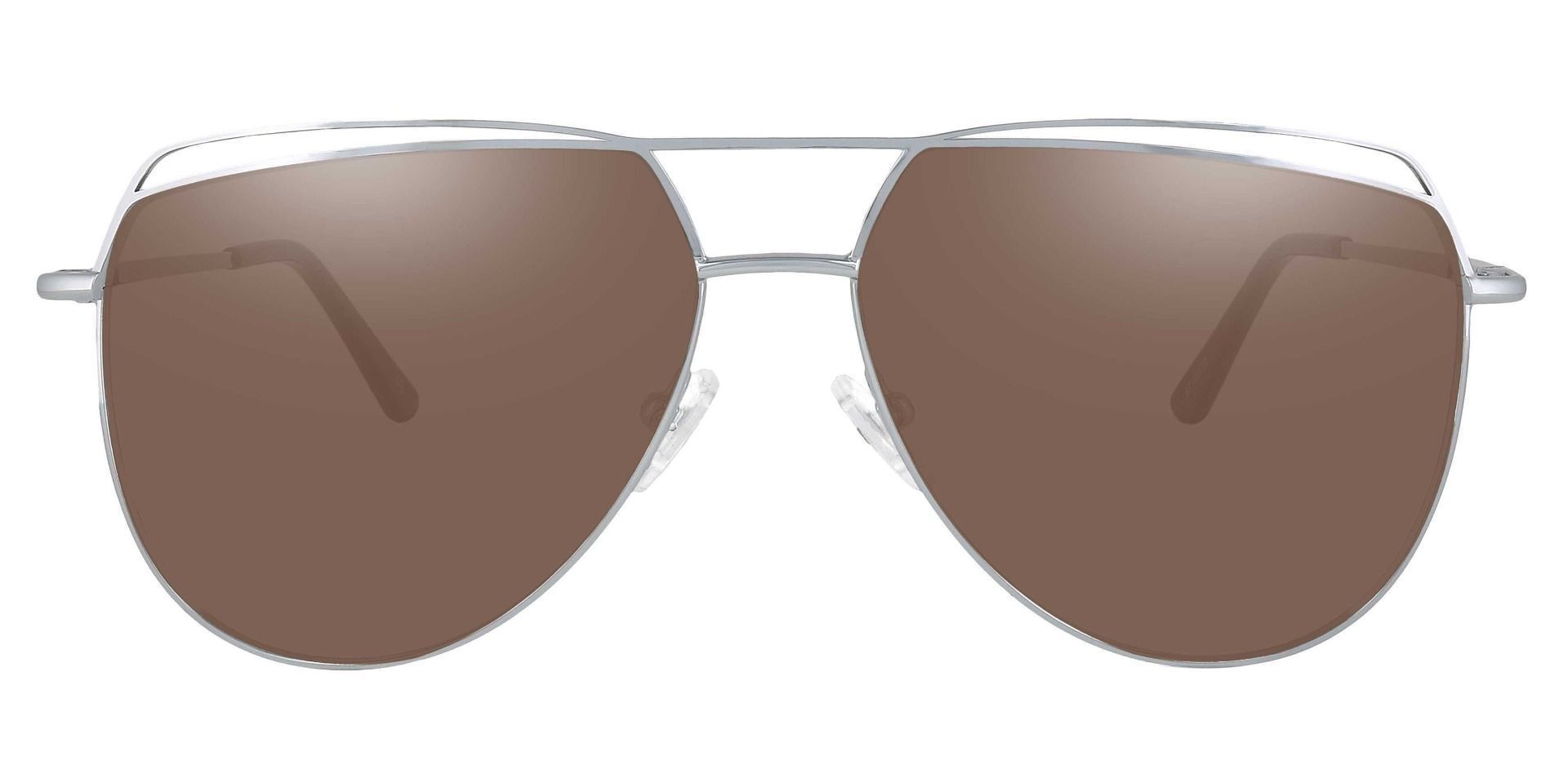 Bruno Aviator Prescription Sunglasses - Rose Gold Frame With Gray ...