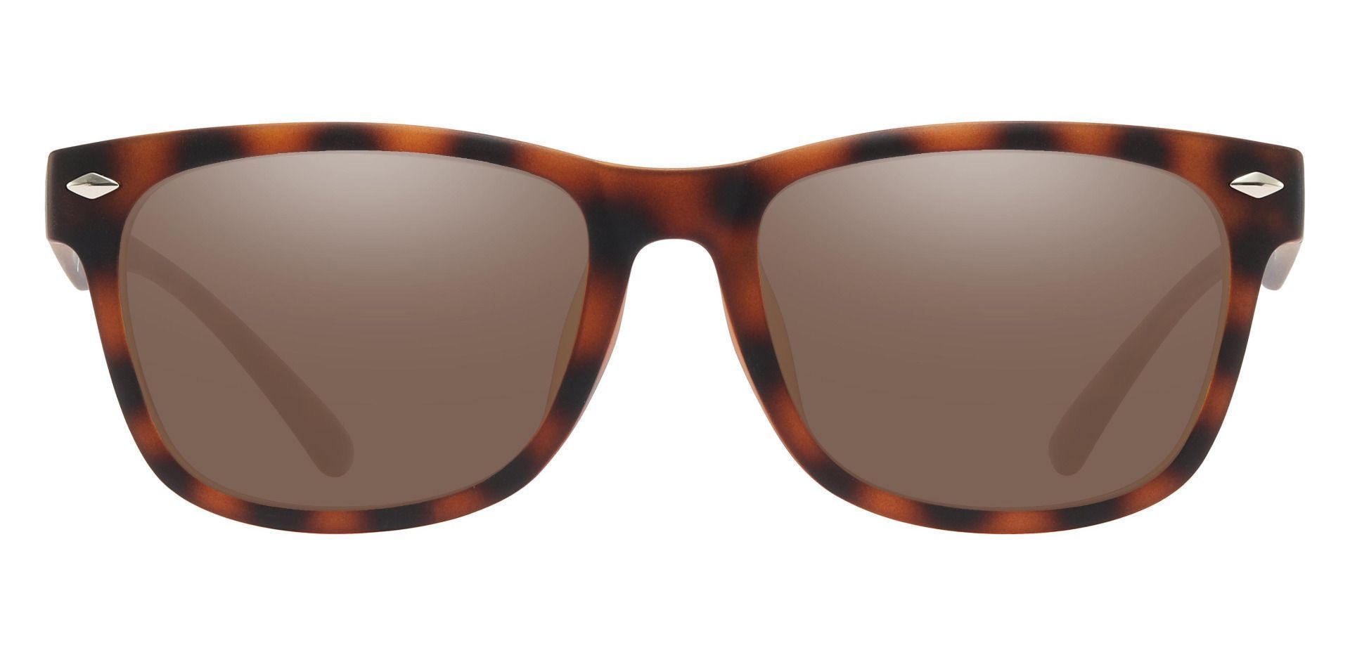 Shaler Square Progressive Sunglasses - Tortoise Frame With Brown Lenses