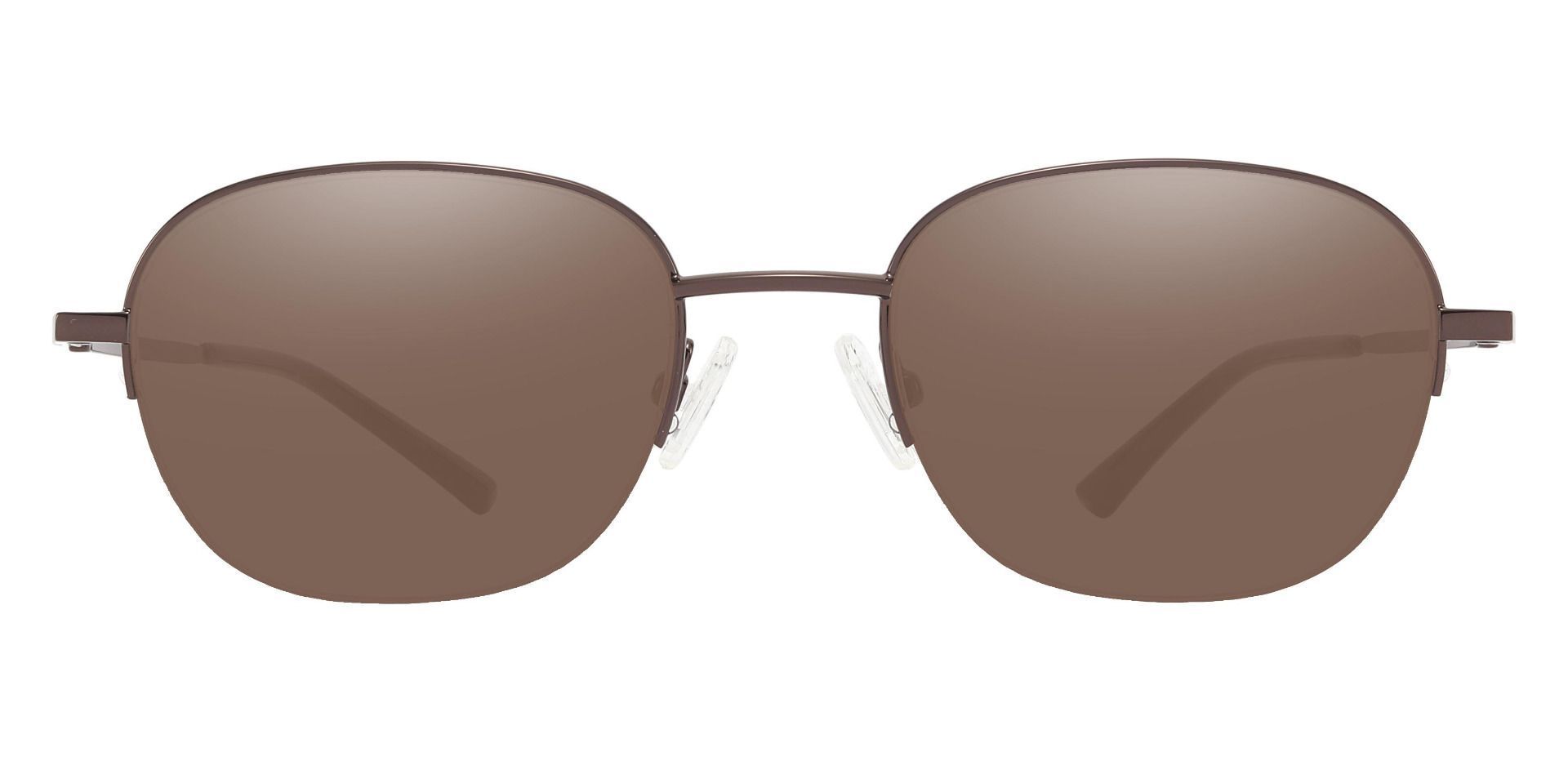 Rochester Oval Reading Sunglasses - Brown Frame With Brown Lenses
