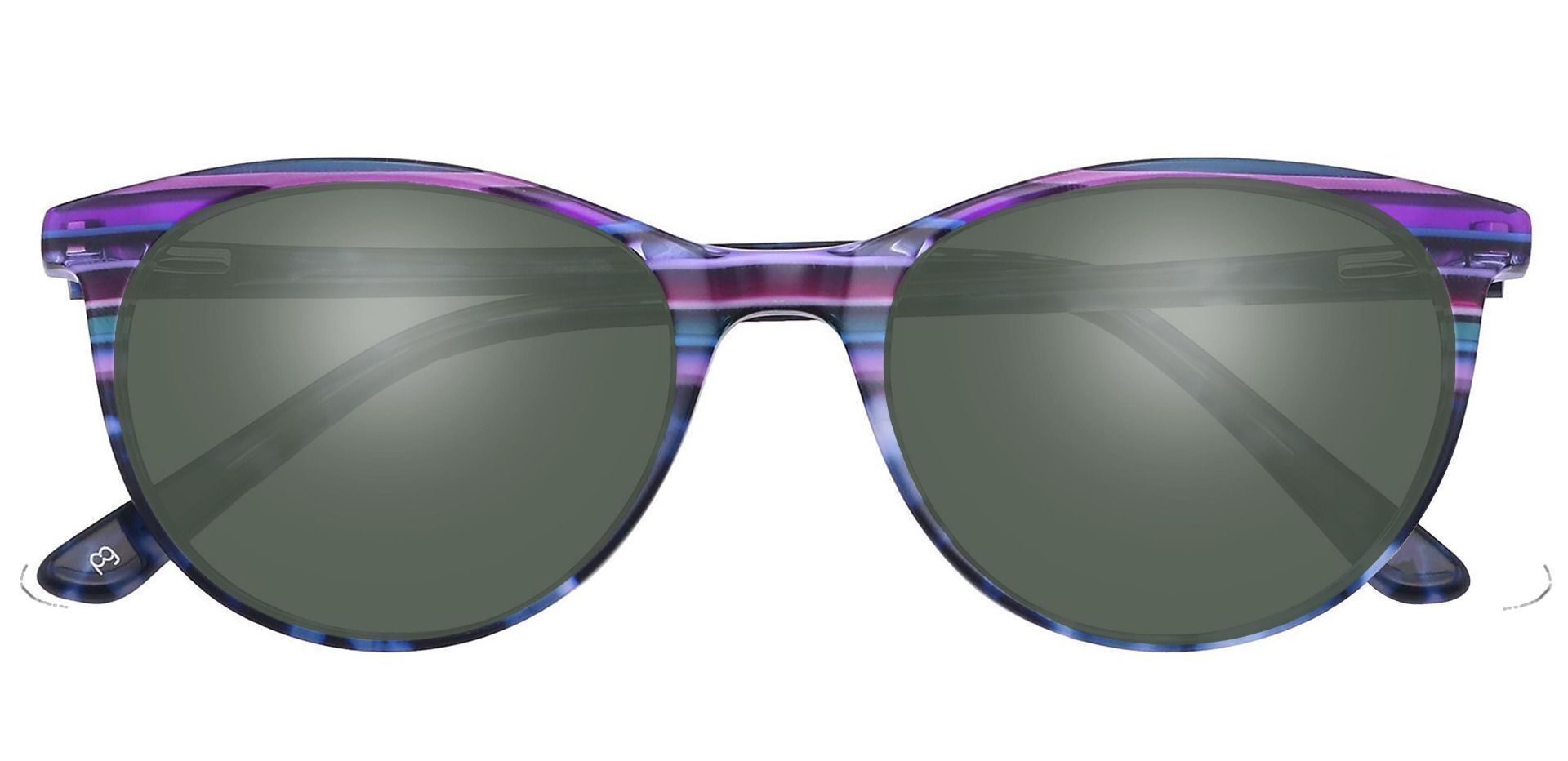 Patagonia Oval Prescription Sunglasses - Purple Frame With Green Lenses ...