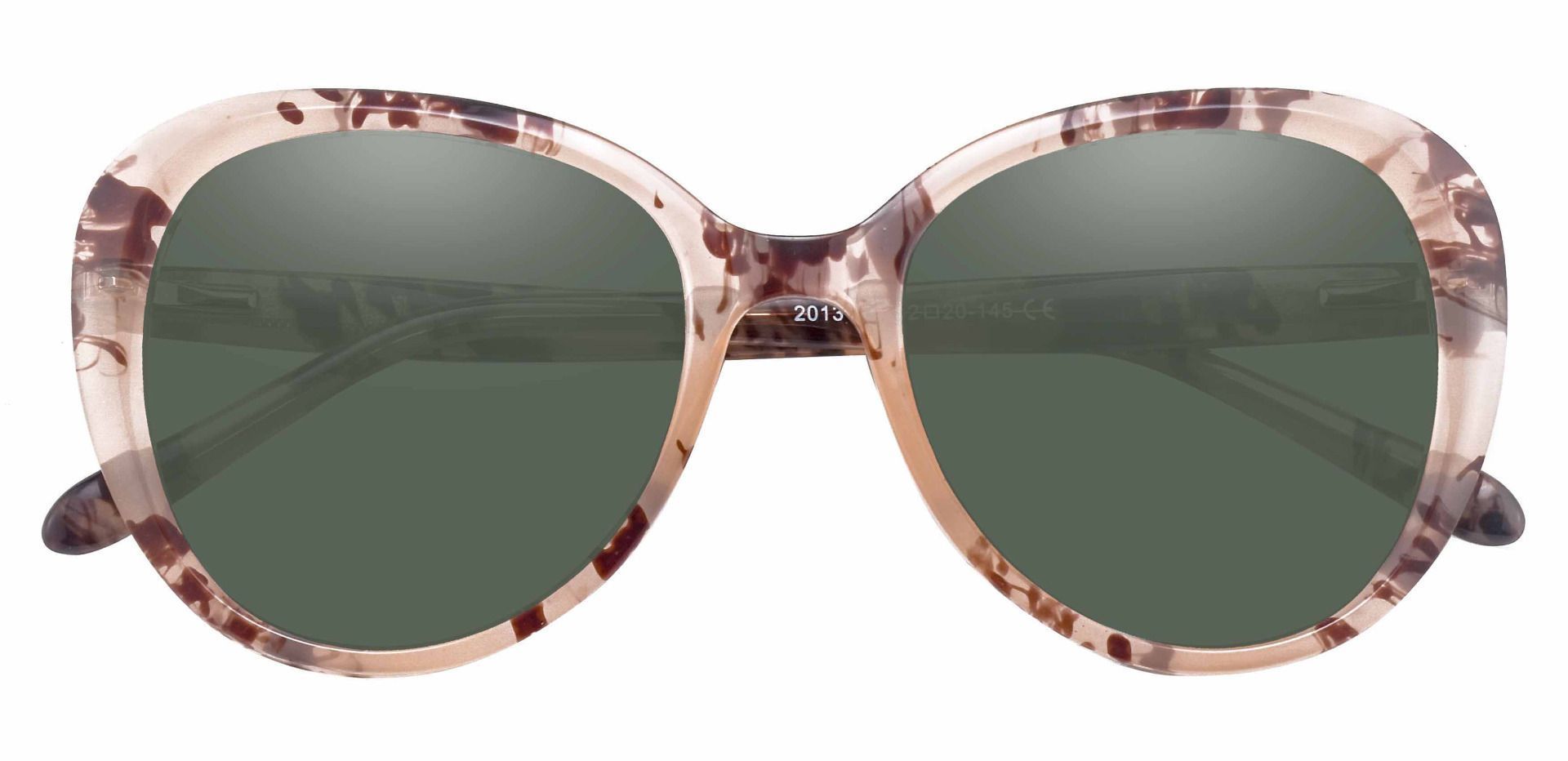 Sheridan Oval Reading Sunglasses - Floral Frame With Green Lenses