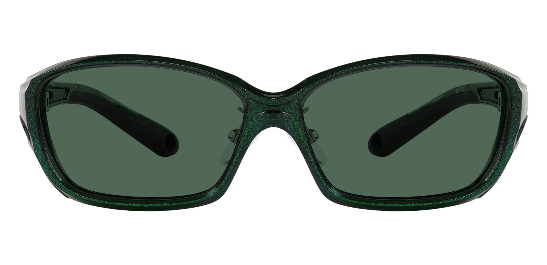 Ezekiel Rectangle Green Prescription Sunglasses Men's Sunglasses