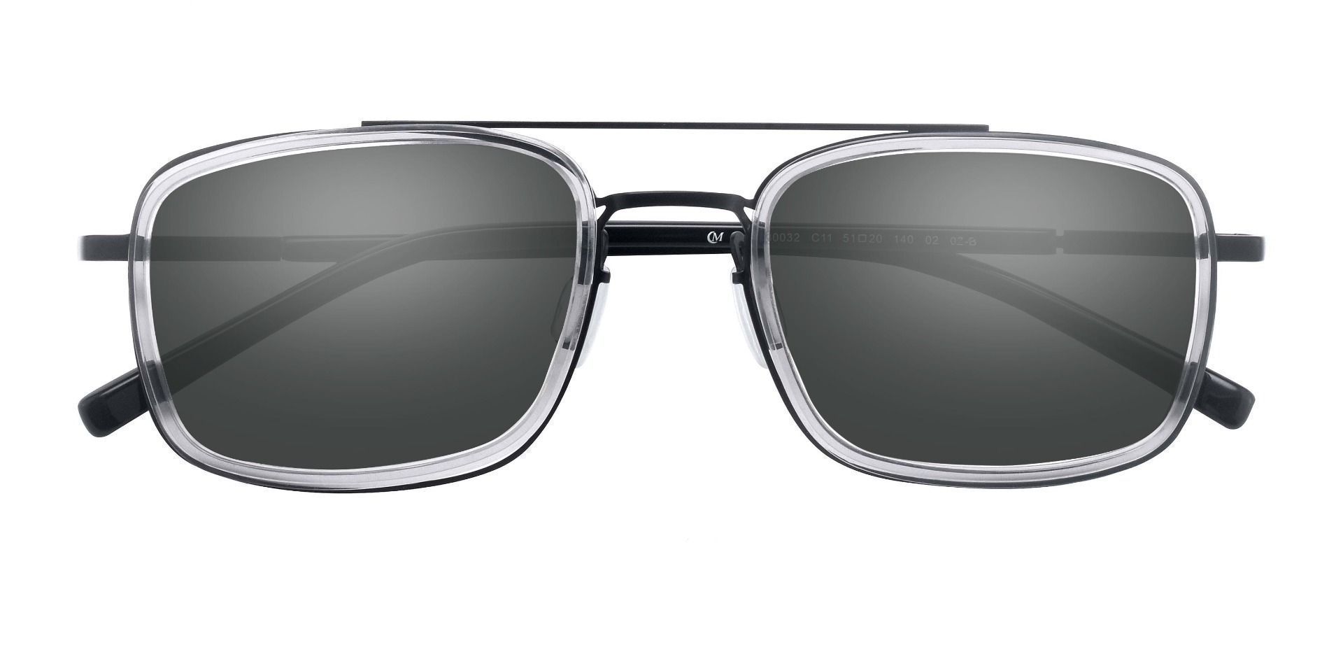 Margot Aviator Prescription Sunglasses Gray Frame With Gray Lenses