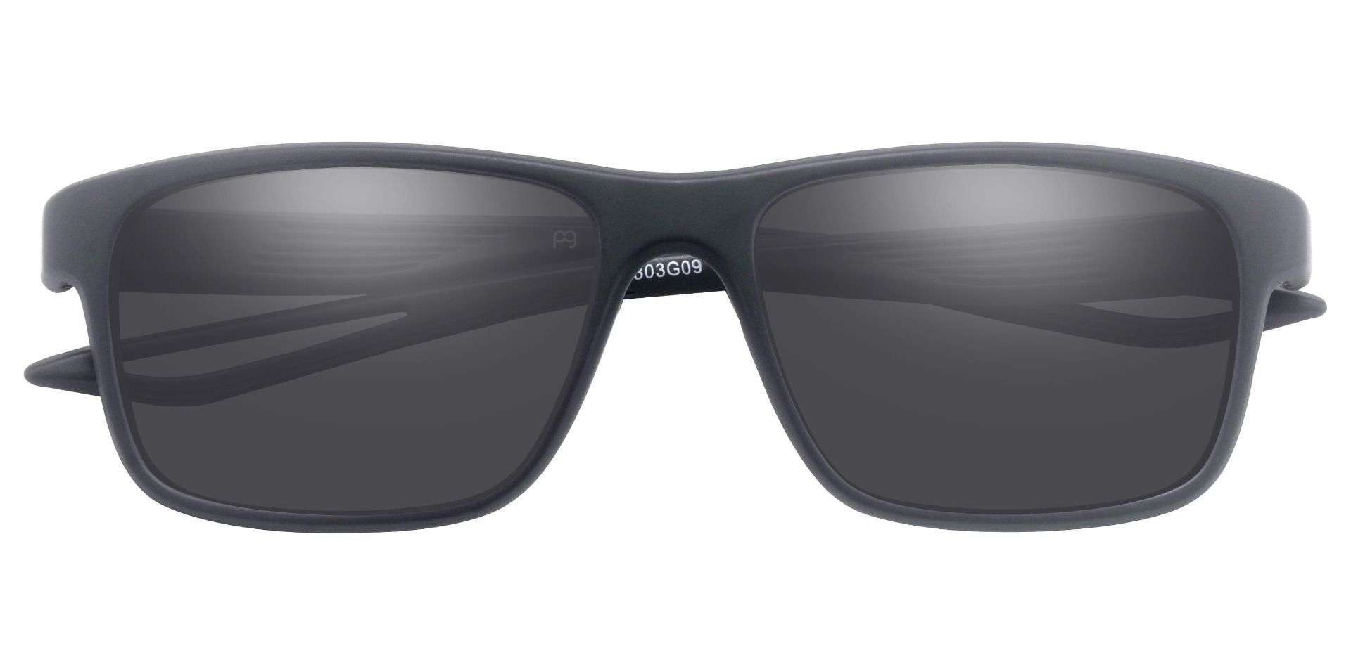 Frost Classic Square Prescription Sunglasses - Gray Frame With Gray ...