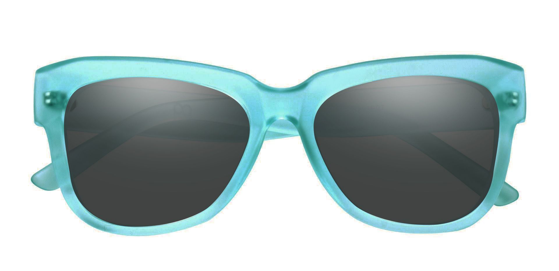 Gina Cat-Eye Lined Bifocal Sunglasses - Blue Frame With Gray Lenses