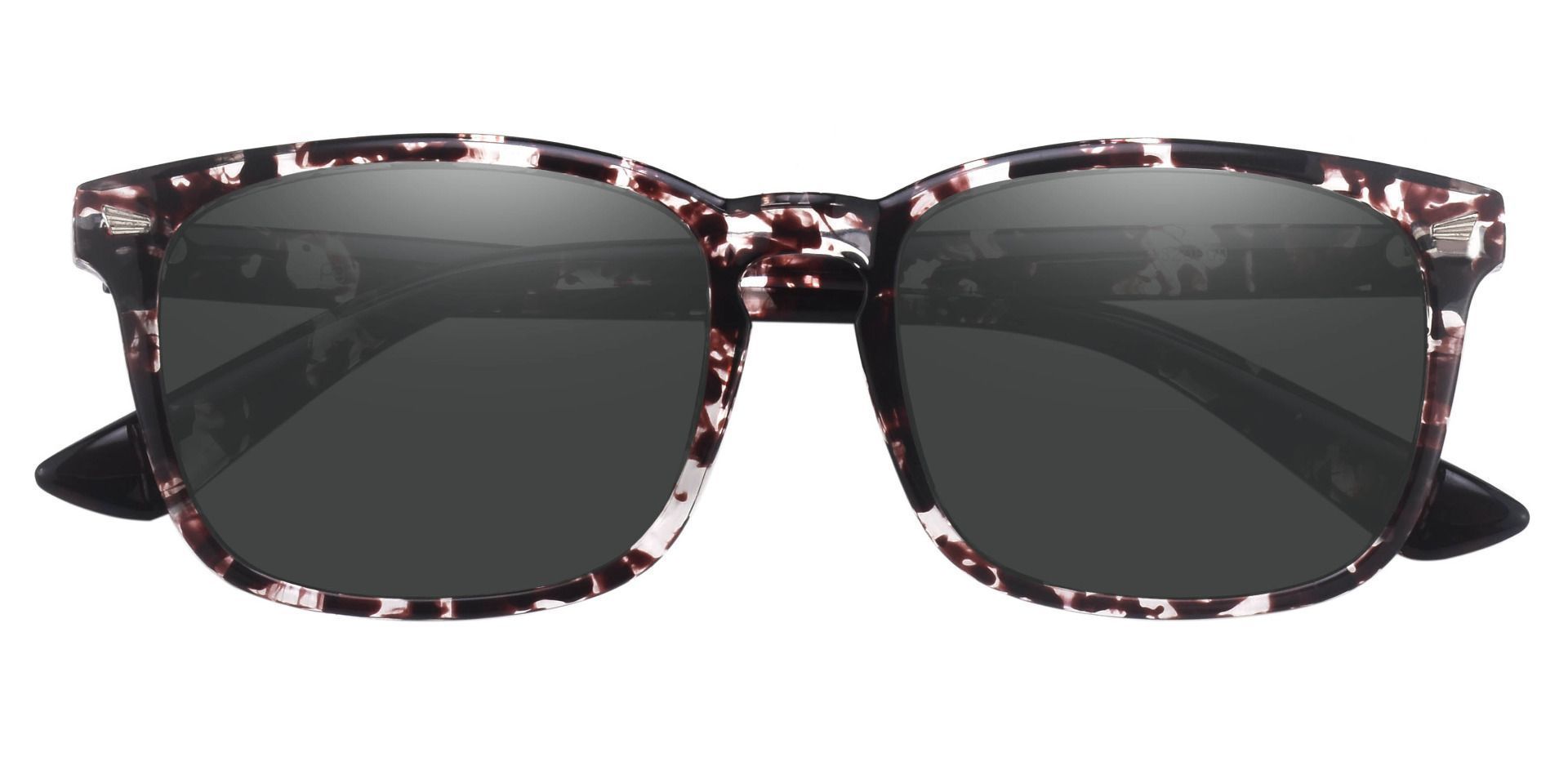 Zen Square Prescription Sunglasses - Black Frame With Gray Lenses | Men ...