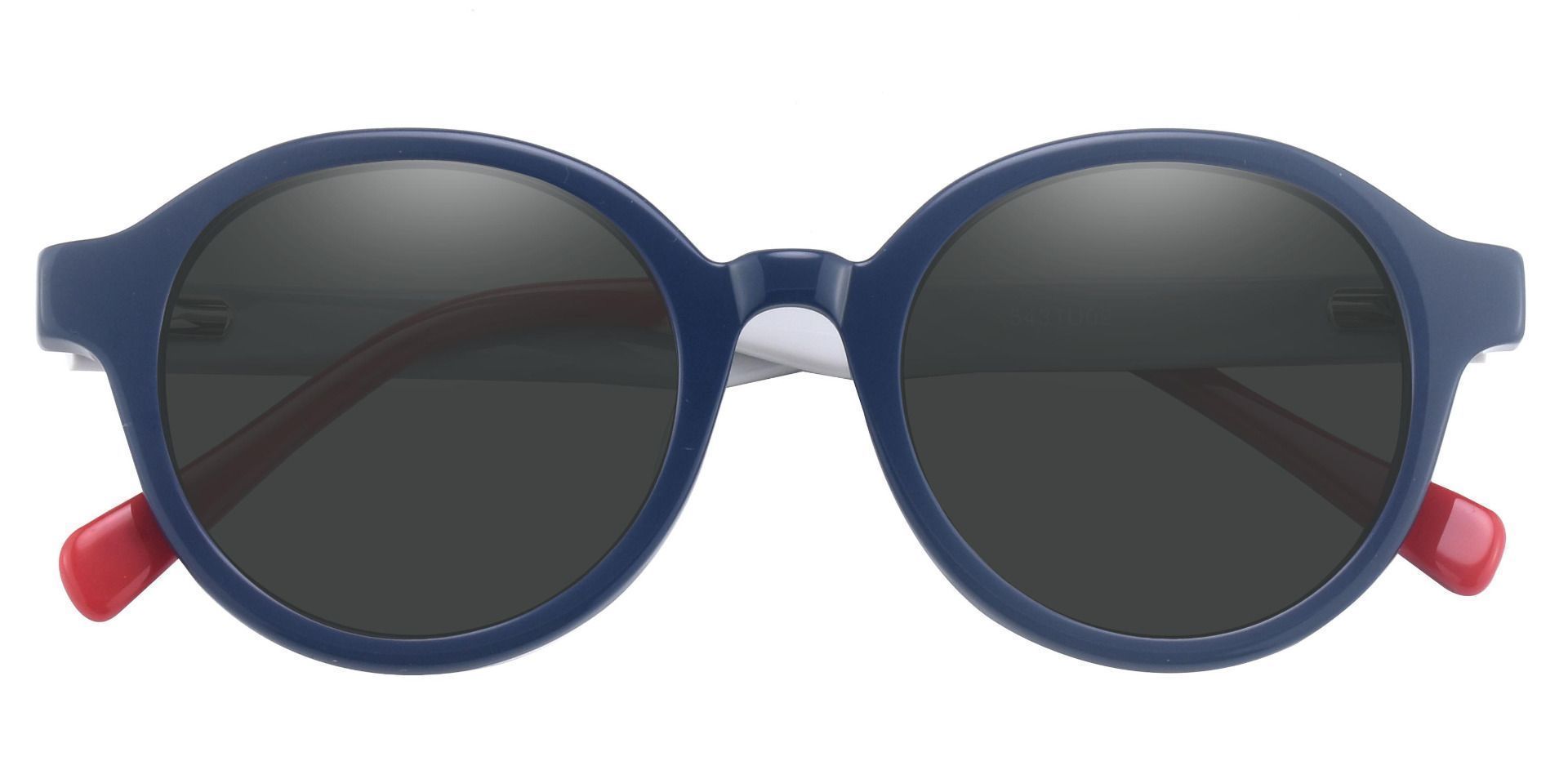 blue frame sunglasses