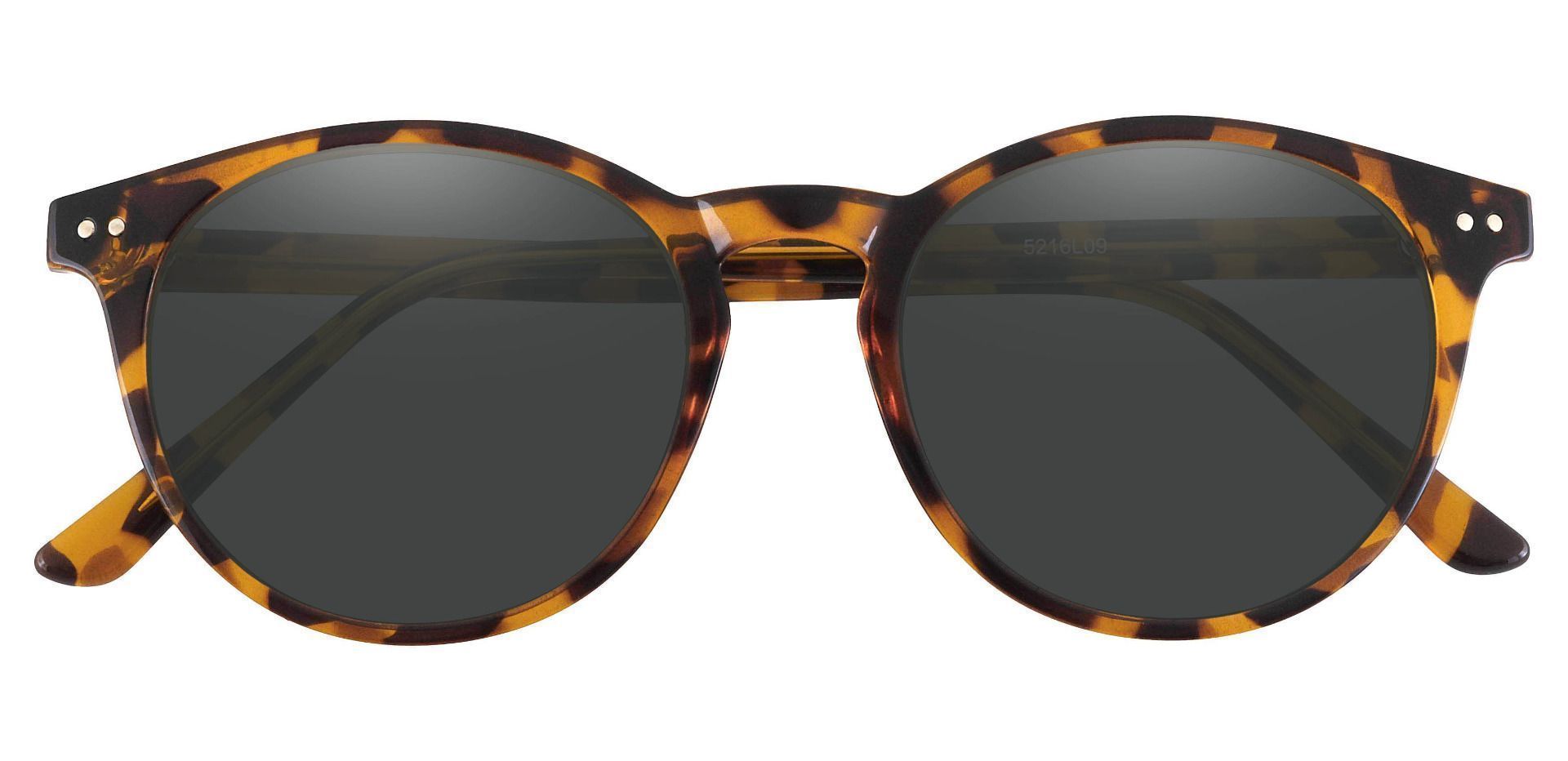 Dormont Round Prescription Sunglasses - Tortoise Frame With Gray Lenses ...
