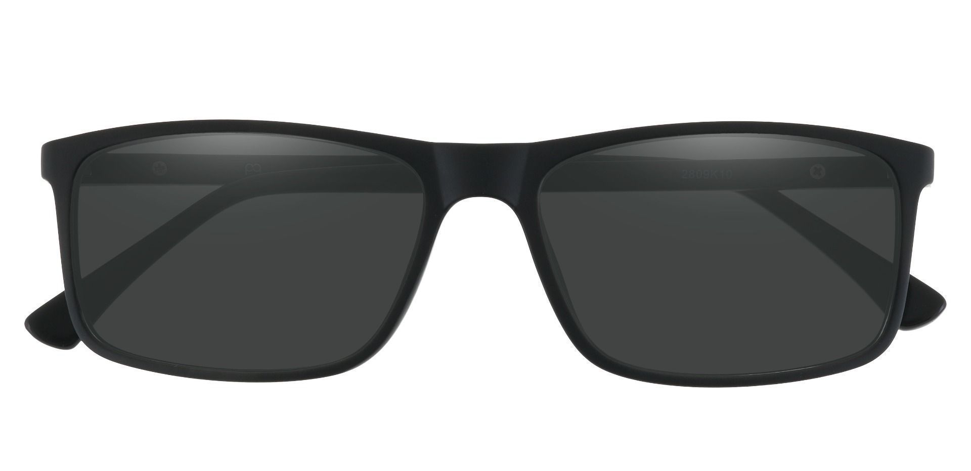 Montana Rectangle Progressive Sunglasses - Black Frame With Gray Lenses ...