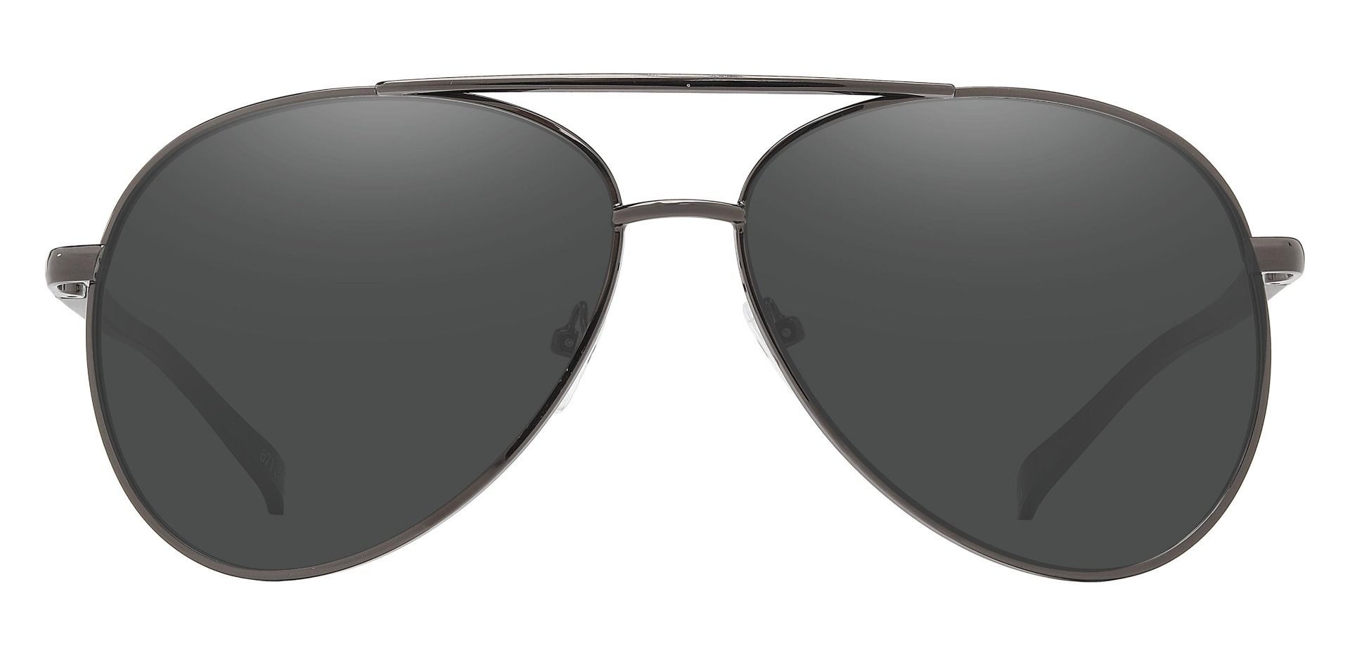 Marius Aviator Reading Sunglasses - Gray Frame With Gray Lenses