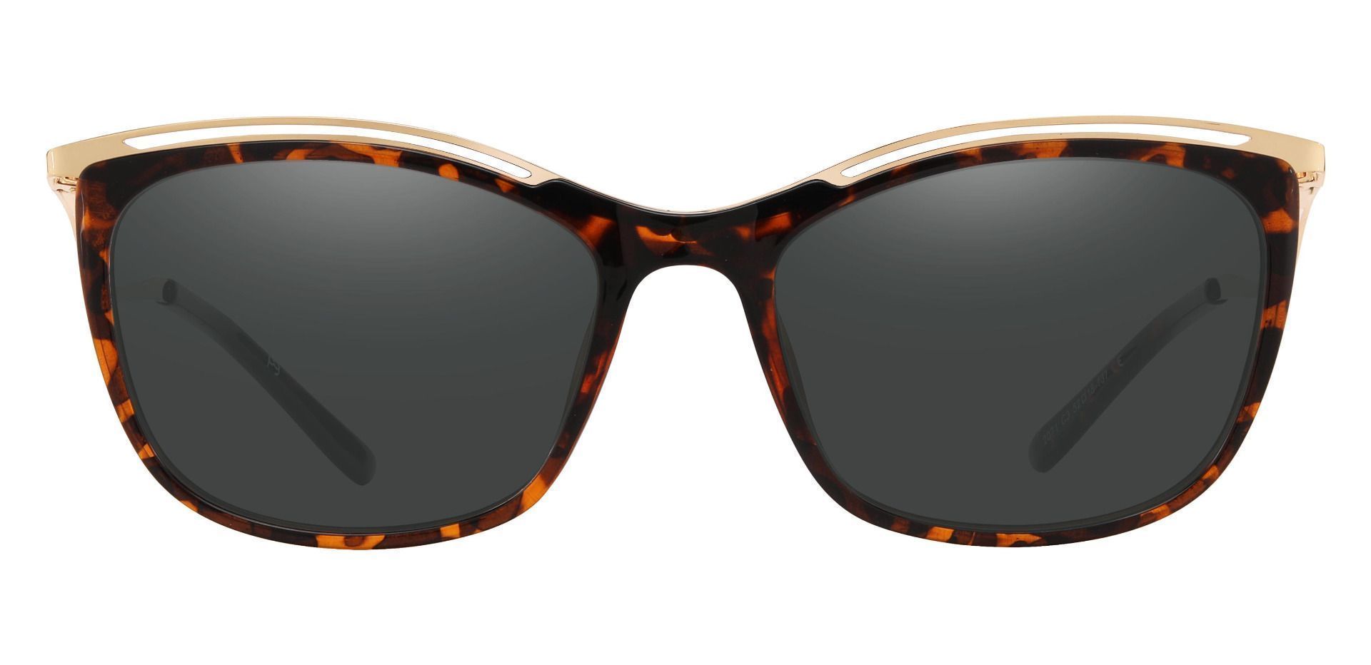 Enola Cat Eye Prescription Sunglasses - Tortoise Frame With Gray Lenses
