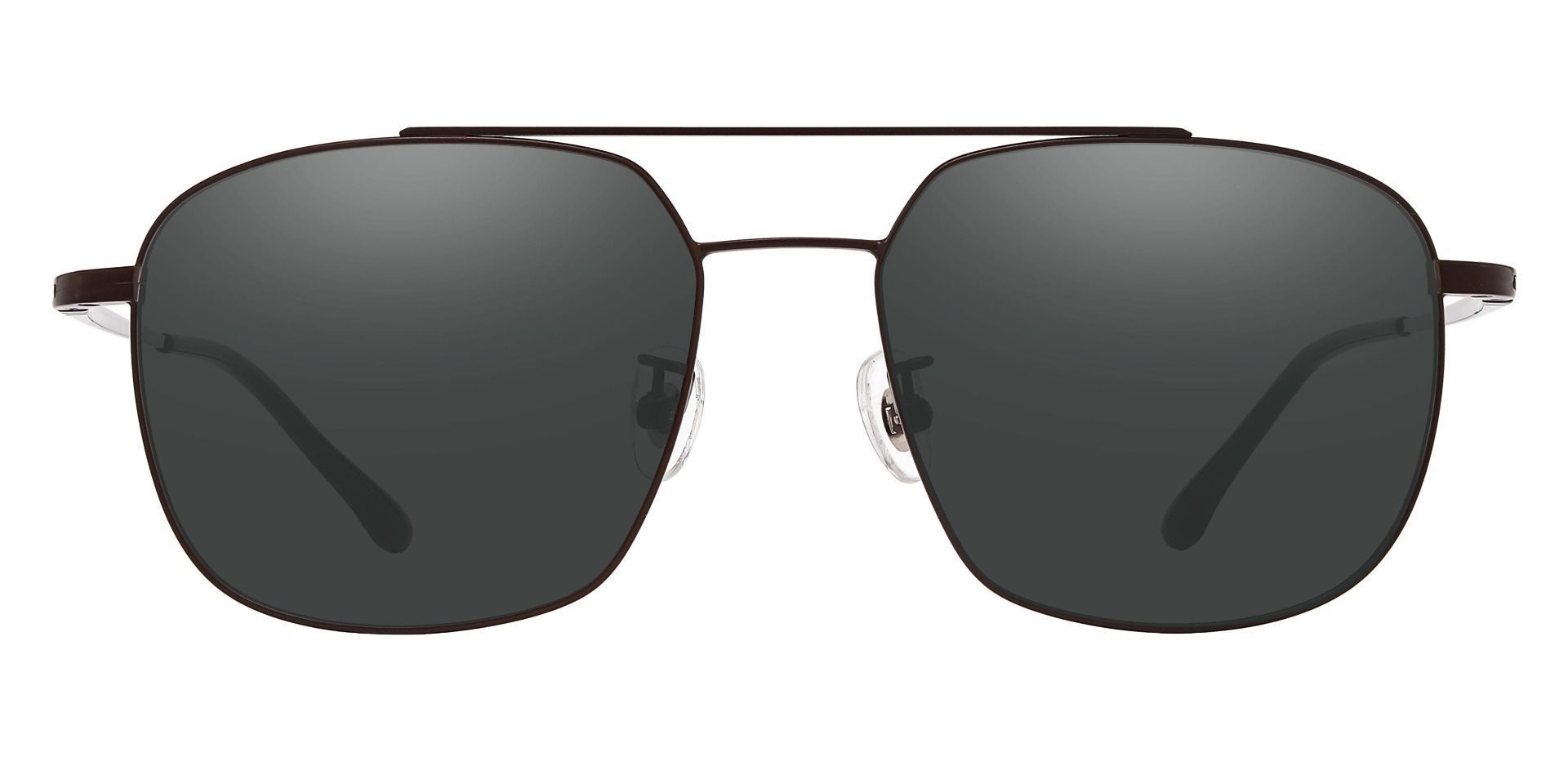 Trevor Aviator Prescription Sunglasses - Gray Frame With Gray Lenses ...
