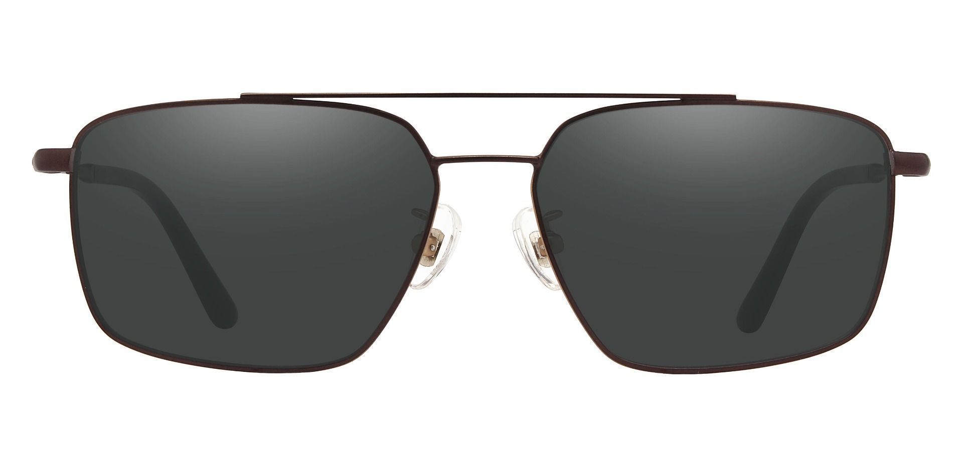 Barlow Aviator Progressive Sunglasses - Brown Frame With Gray Lenses